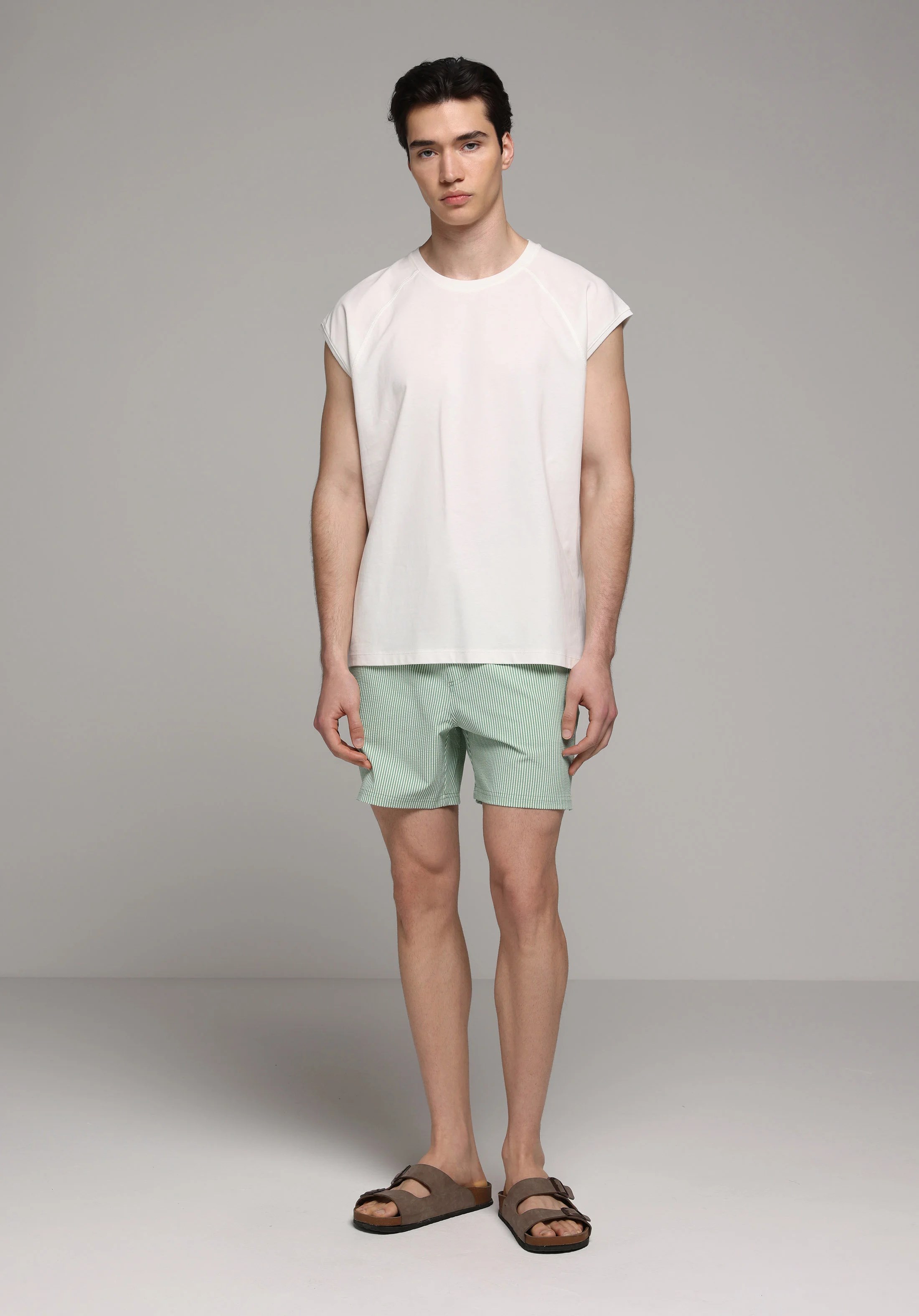 DOKUMA ALT ERKEK YÜZME ŞORT Slim Fit