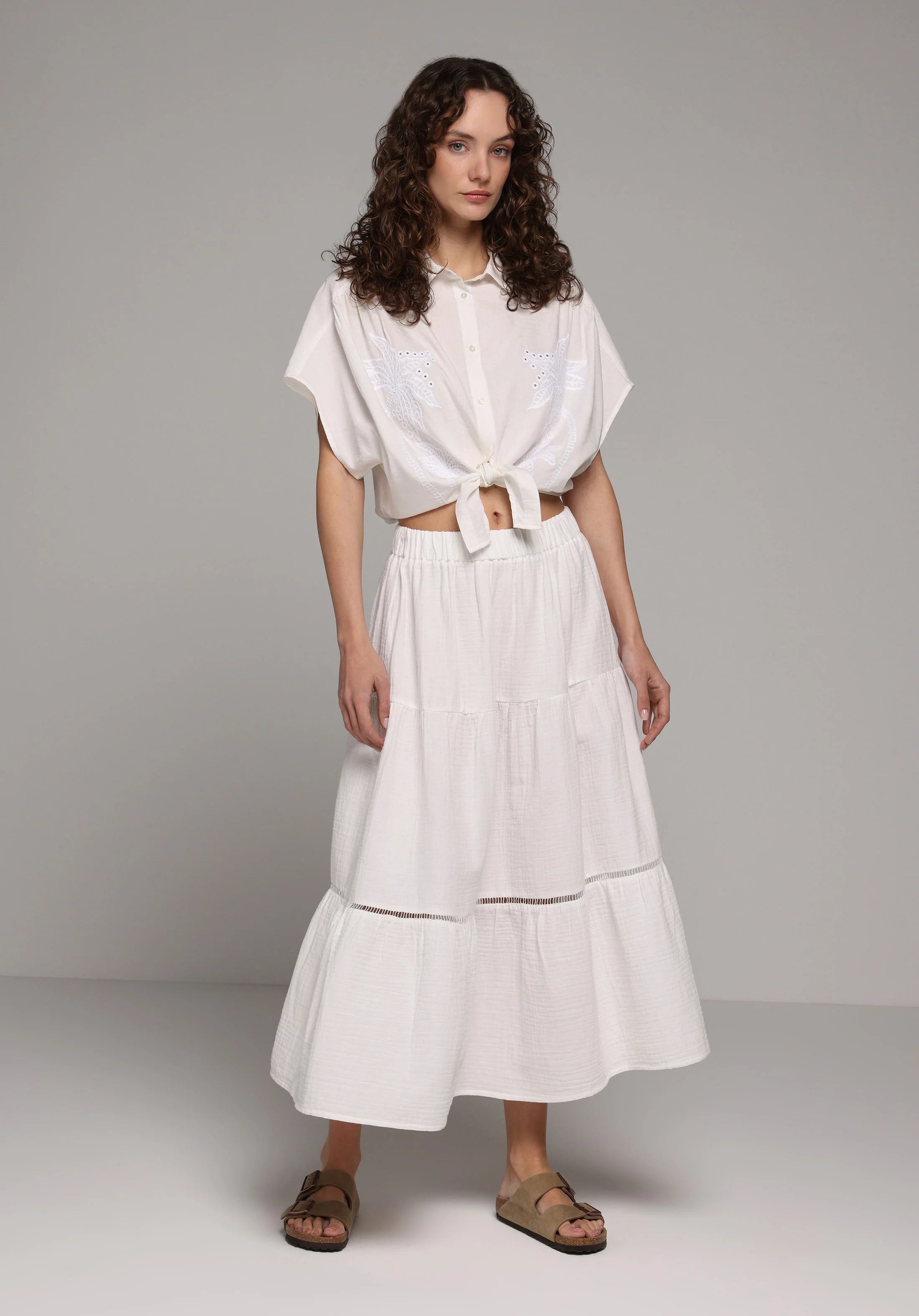 DOKUMA ALT KADIN ETEK Maxi Length