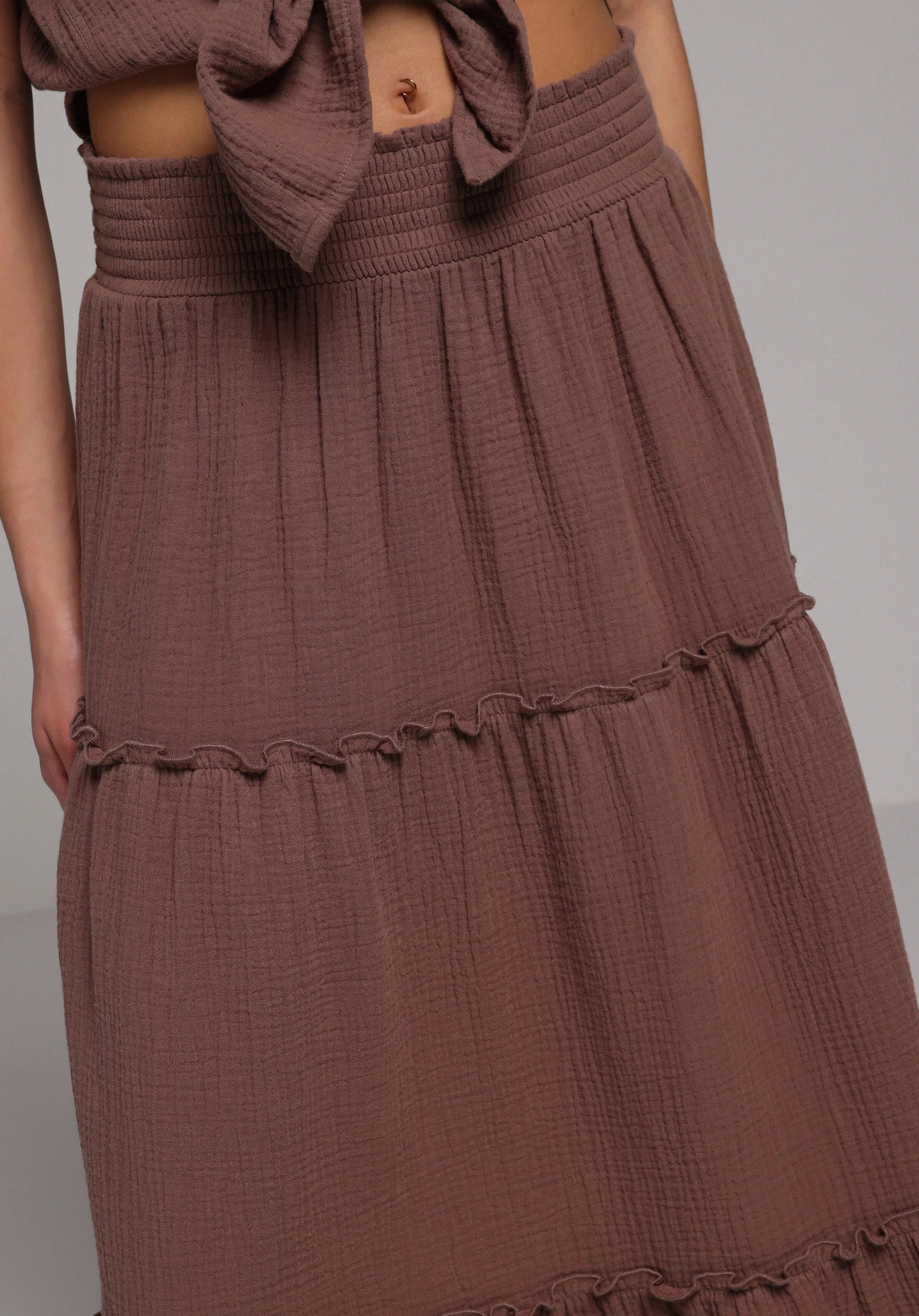 DOKUMA ALT KADIN ETEK Maxi Length