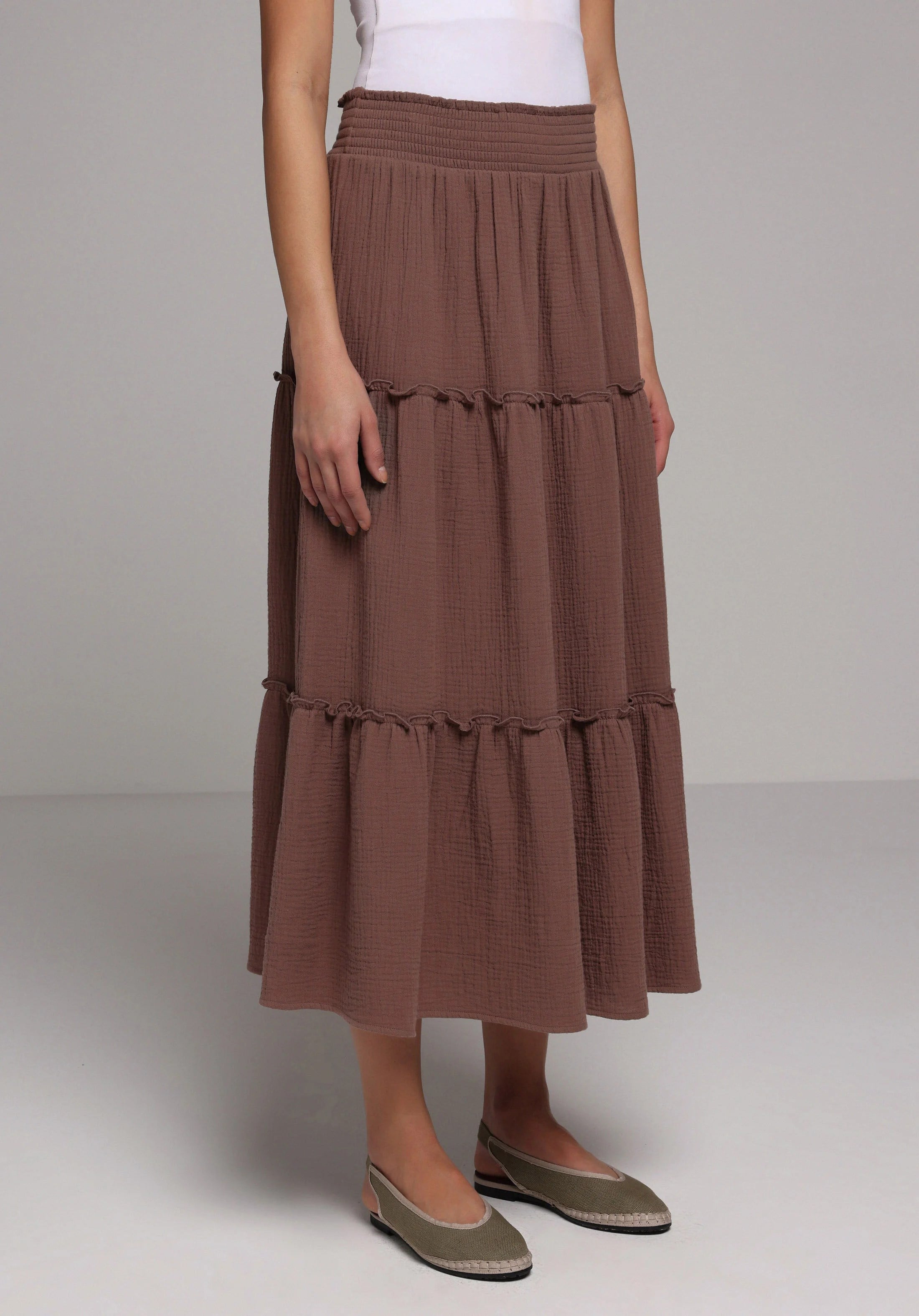 DOKUMA ALT KADIN ETEK Maxi Length
