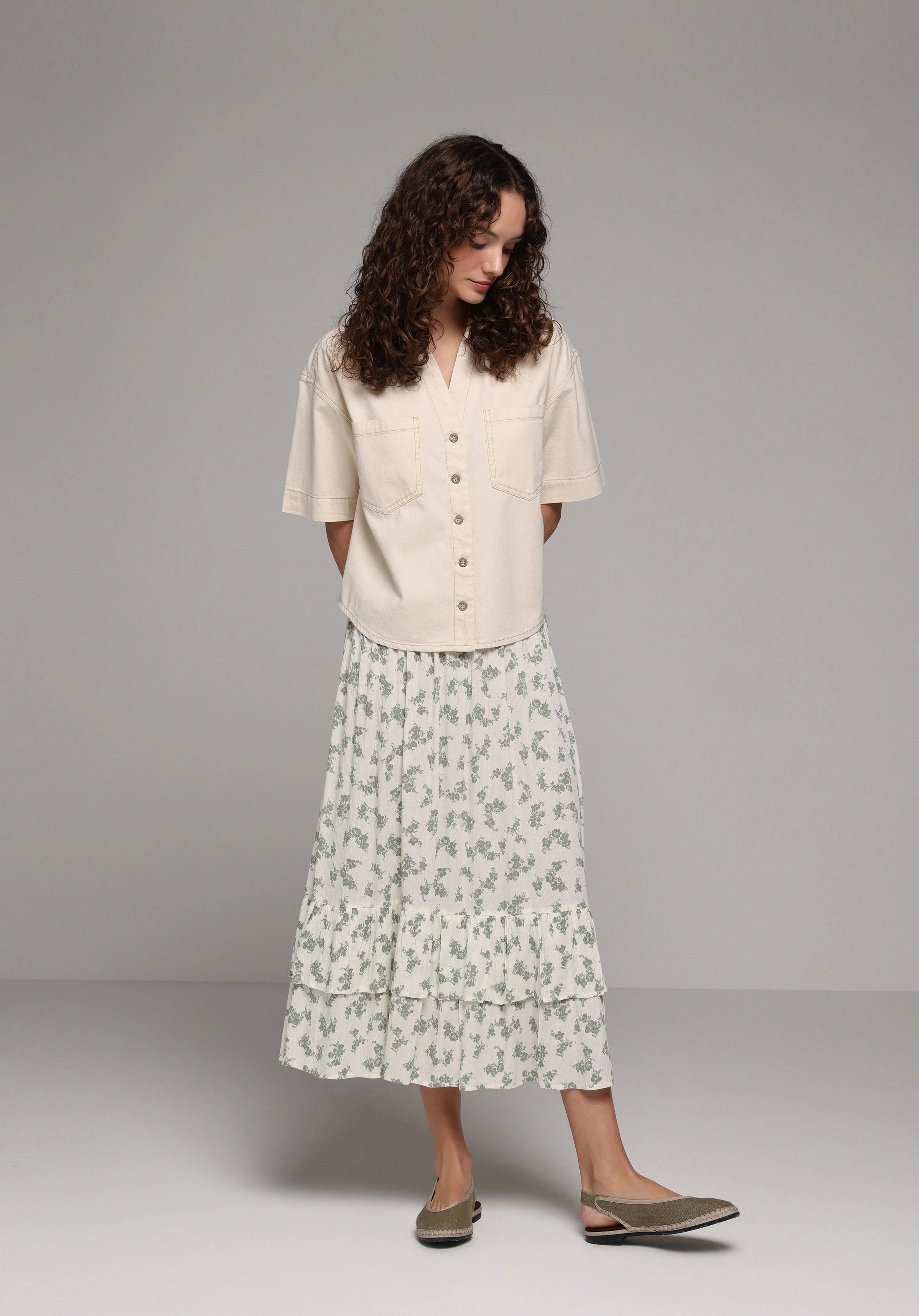 DOKUMA ALT KADIN ETEK Maxi Length