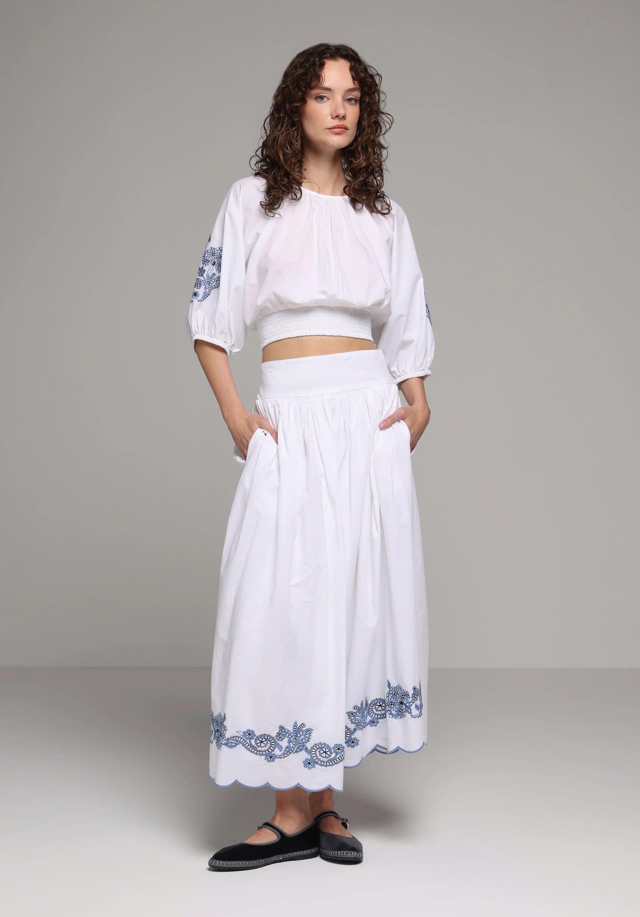 DOKUMA ALT KADIN ETEK Maxi Length