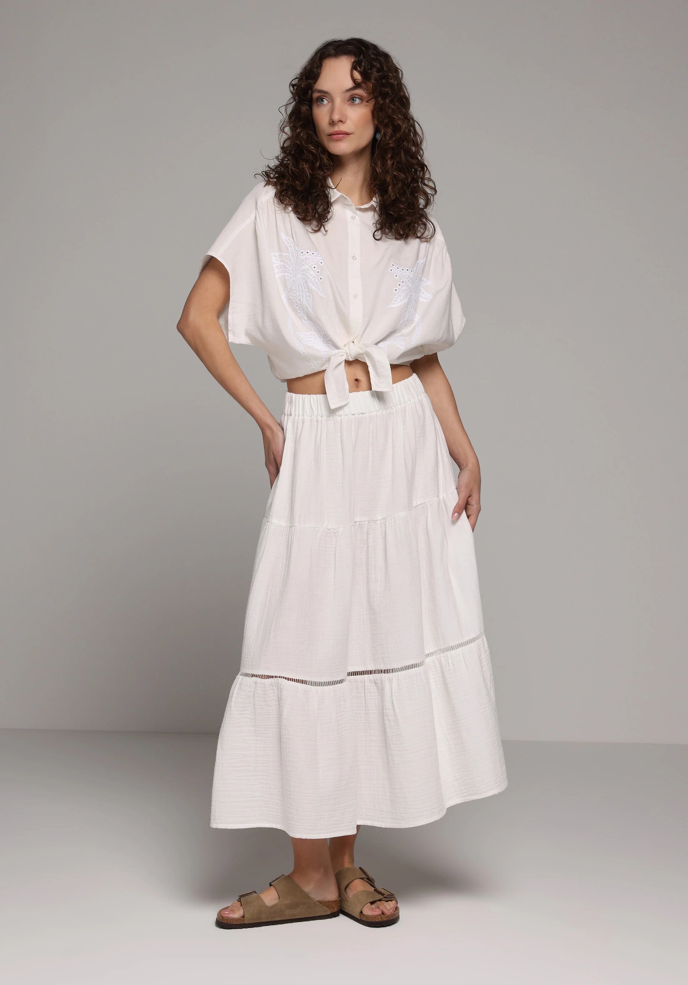 DOKUMA ALT KADIN ETEK Maxi Length