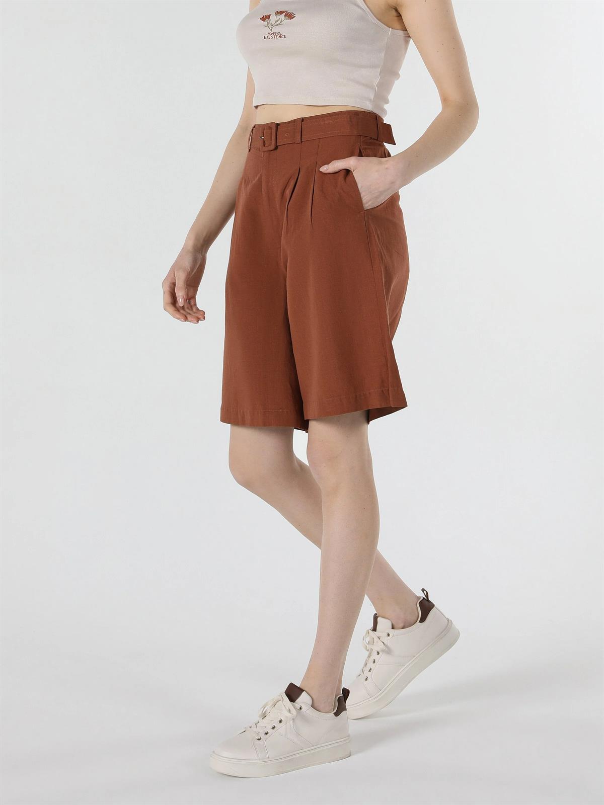 DOKUMA ALT KADIN ŞORT Regular Fit