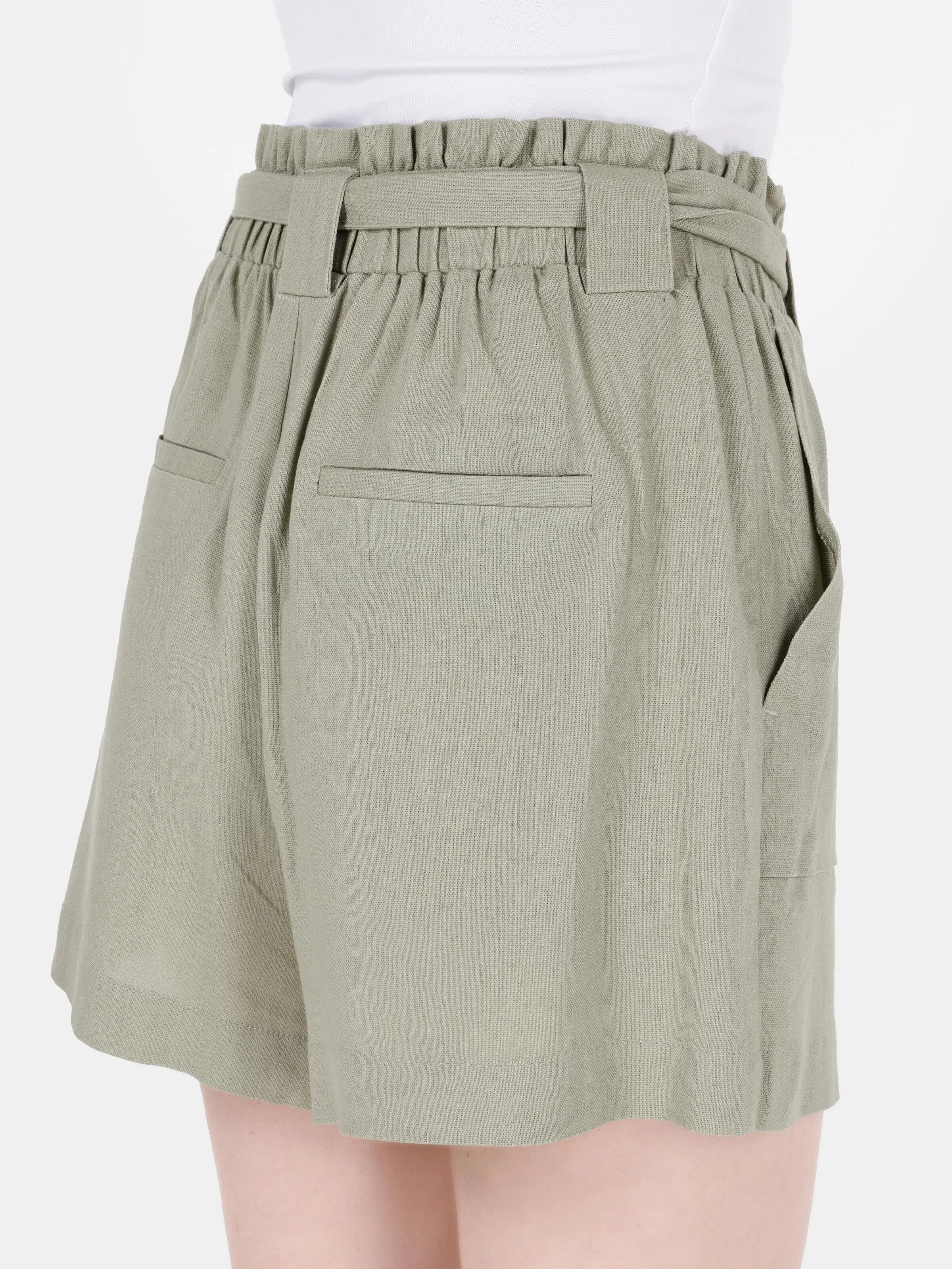 DOKUMA ALT KADIN ŞORT Regular Fit