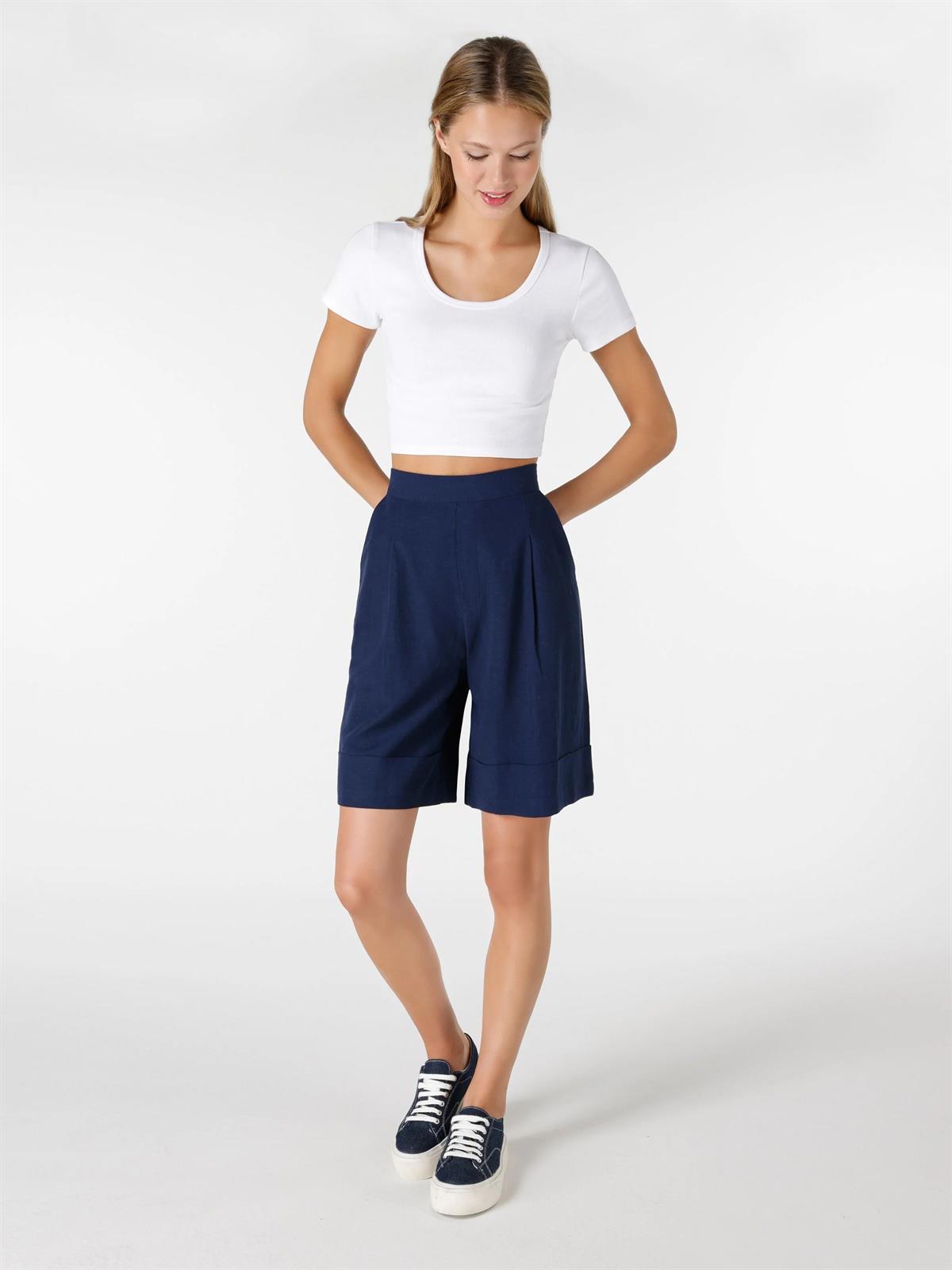 DOKUMA ALT KADIN ŞORT Regular Fit