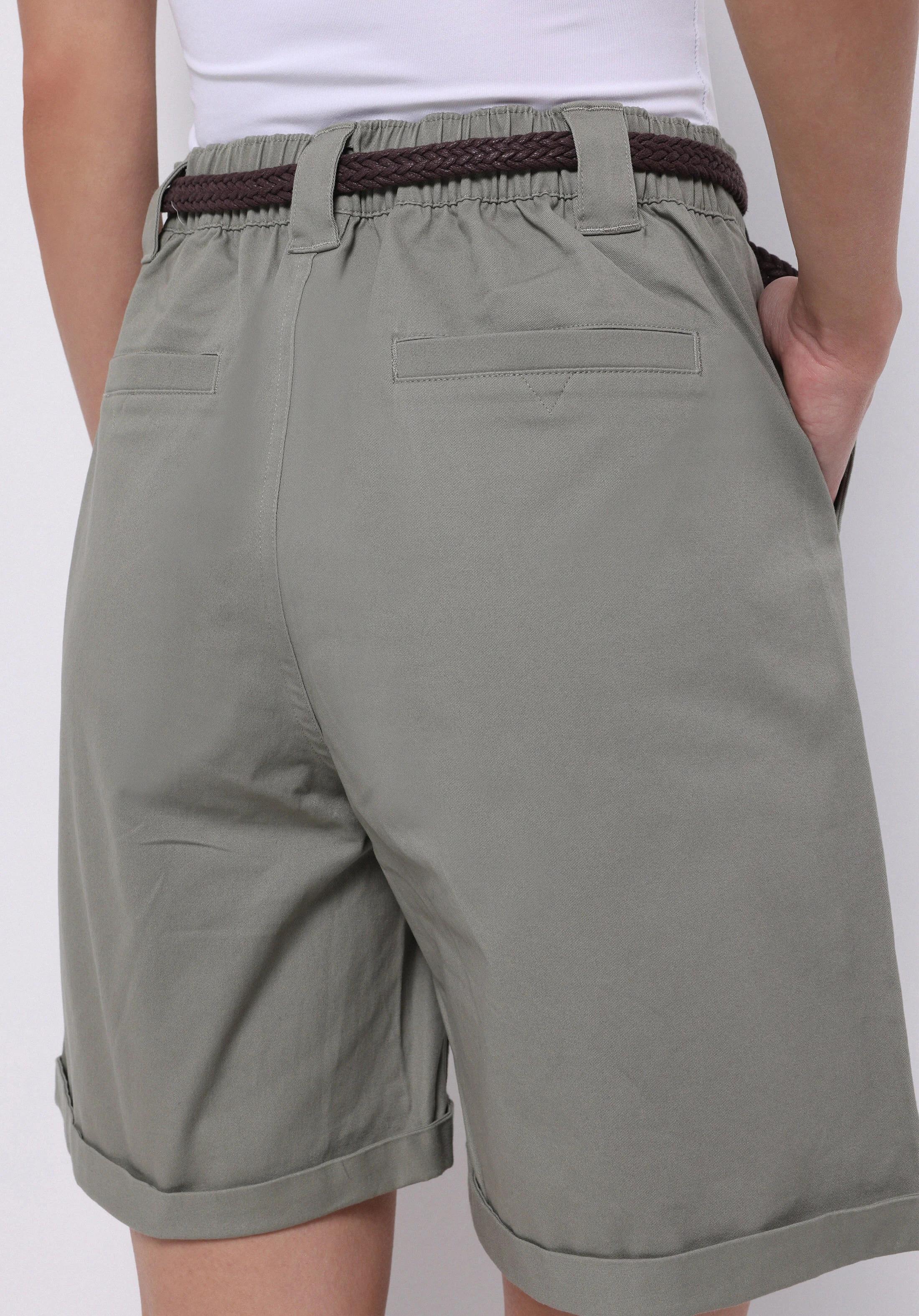 DOKUMA ALT KADIN ŞORT Slim Fit