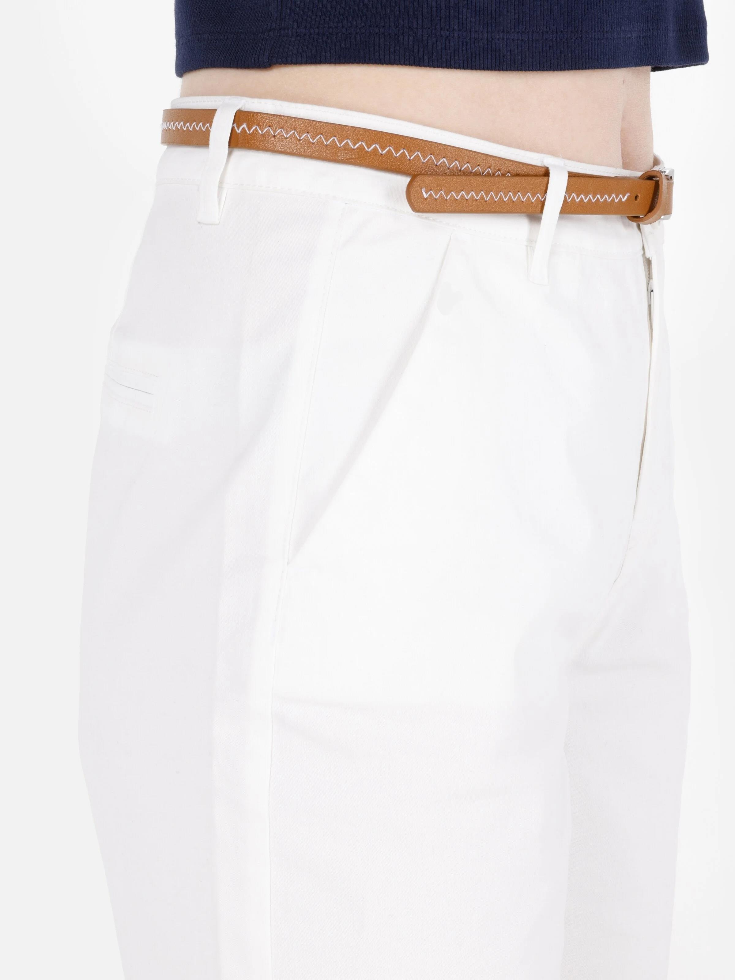 DOKUMA ALT KADIN ŞORT Slim Fit