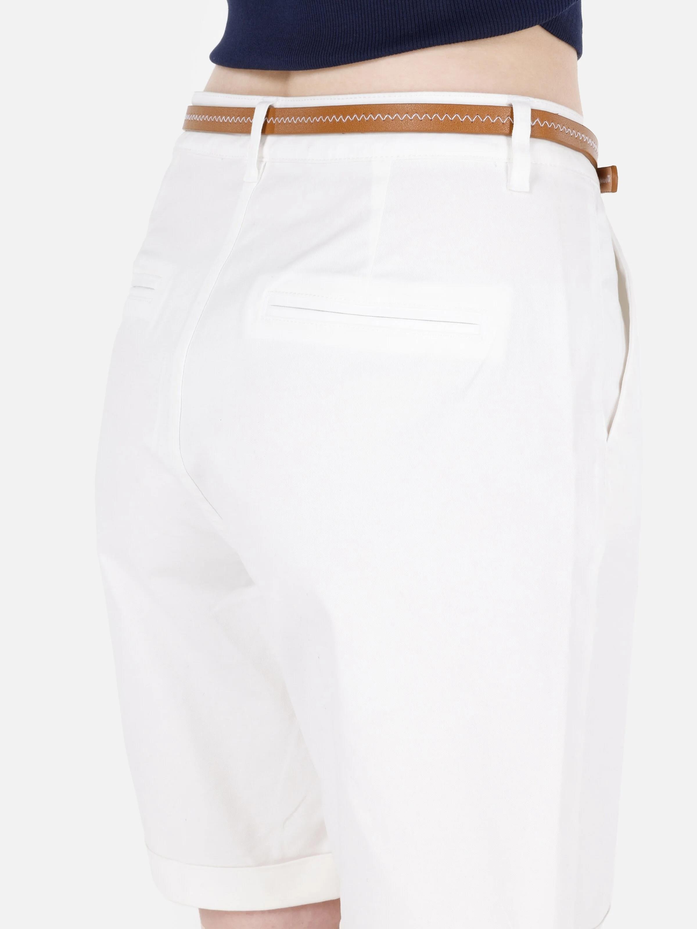 DOKUMA ALT KADIN ŞORT Slim Fit