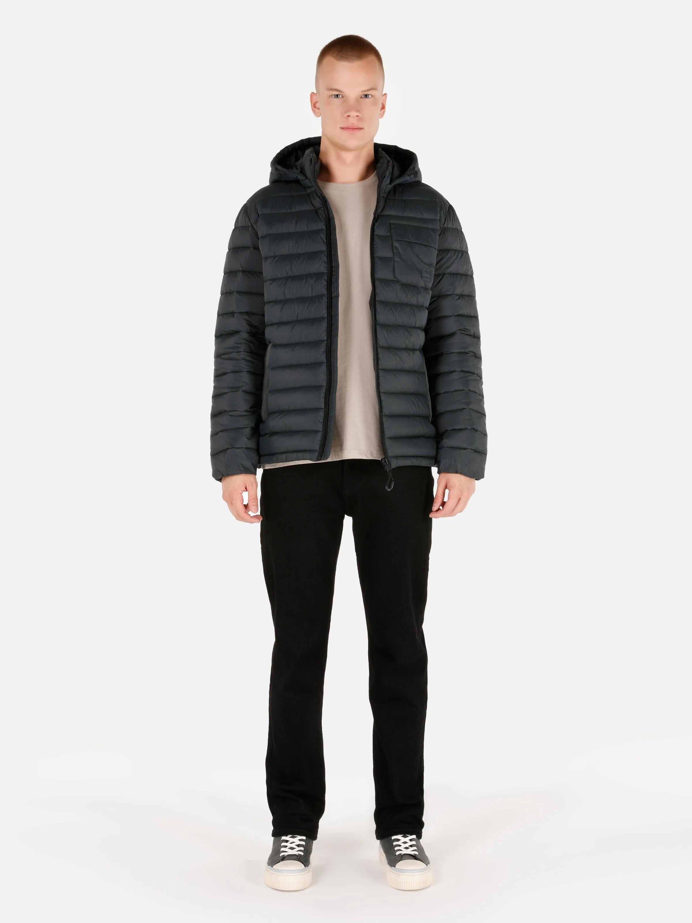 DOKUMA DIŞ ERKEK MONT Slim Fit