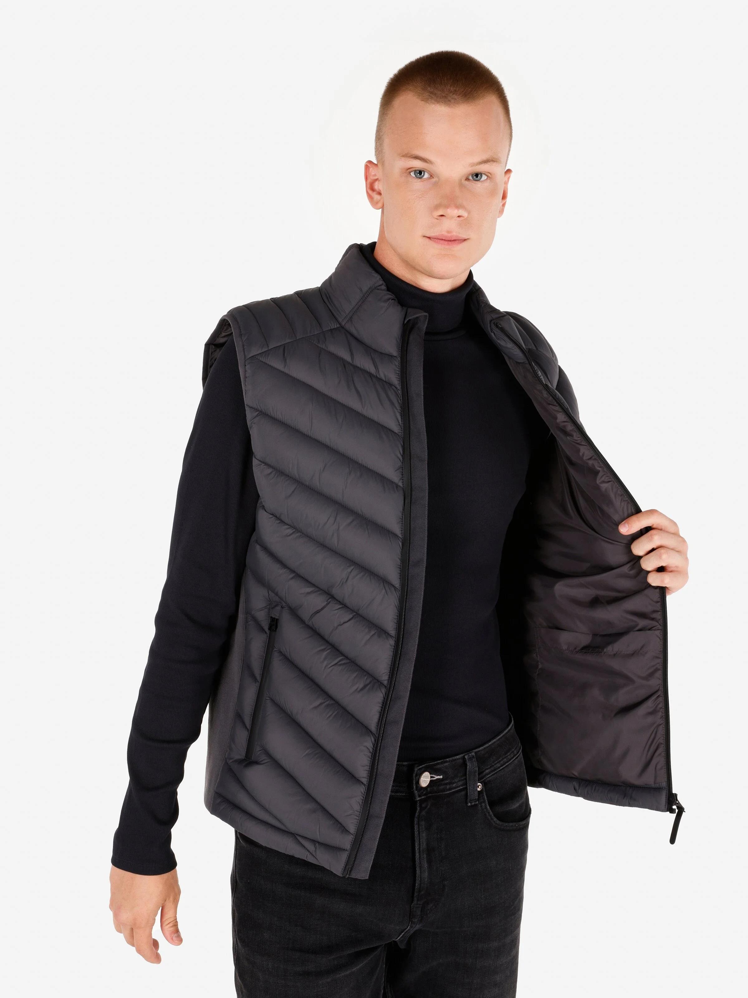 DOKUMA DIŞ ERKEK YELEK Regular Fit