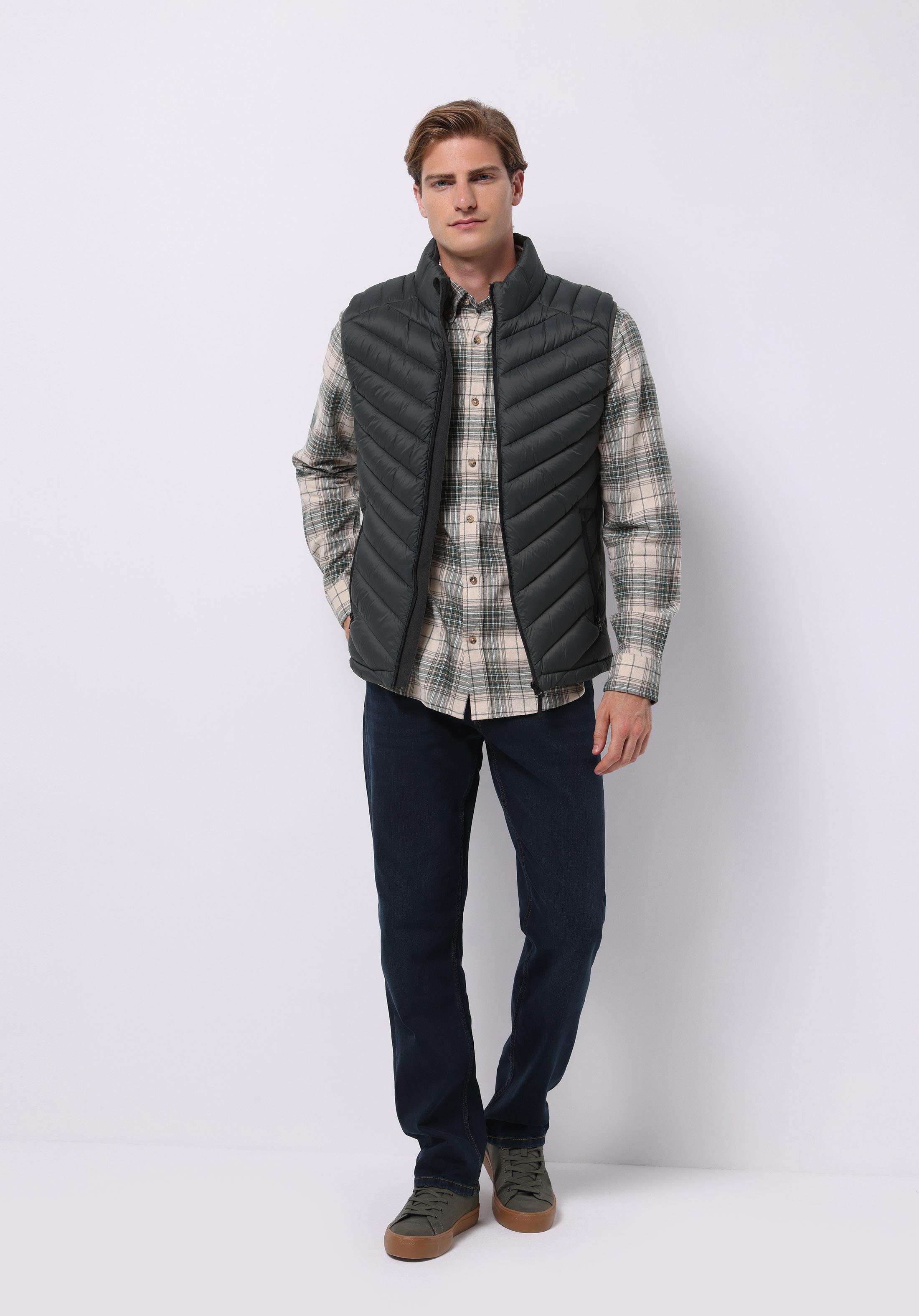 DOKUMA DIŞ ERKEK YELEK Slim Fit