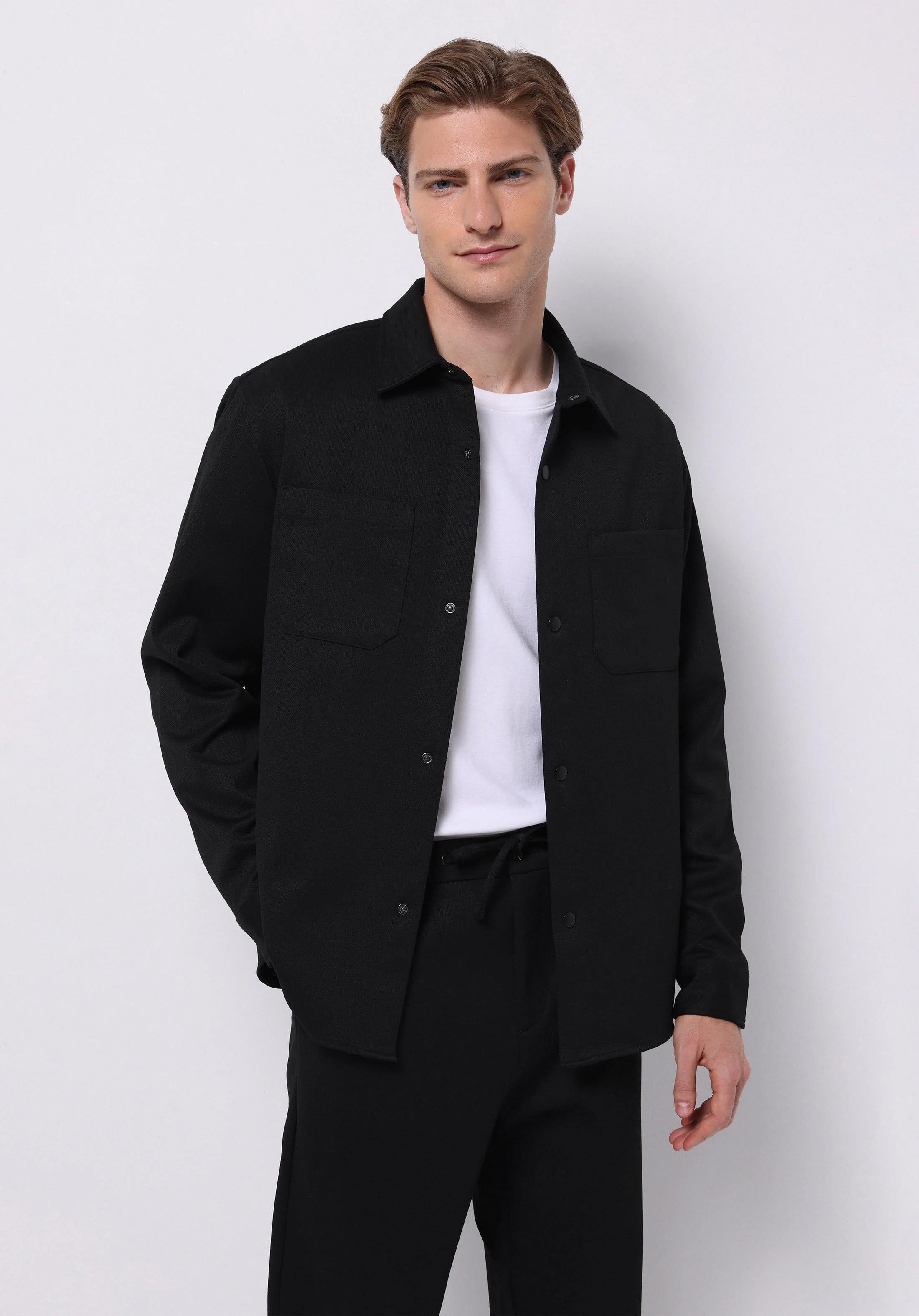 DOKUMA ÜST ERKEK SHACKET Regular Fit