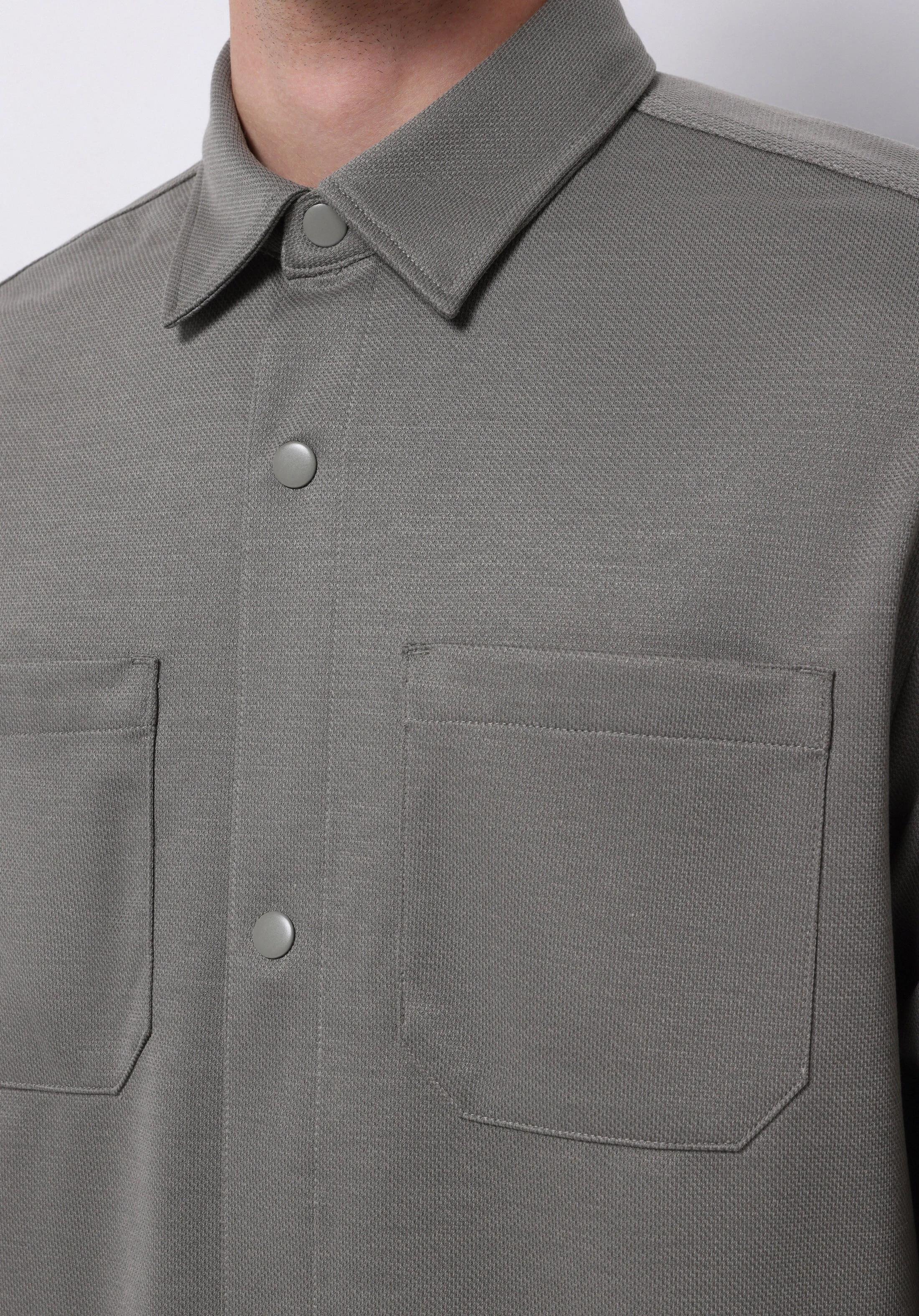 DOKUMA ÜST ERKEK SHACKET Regular Fit