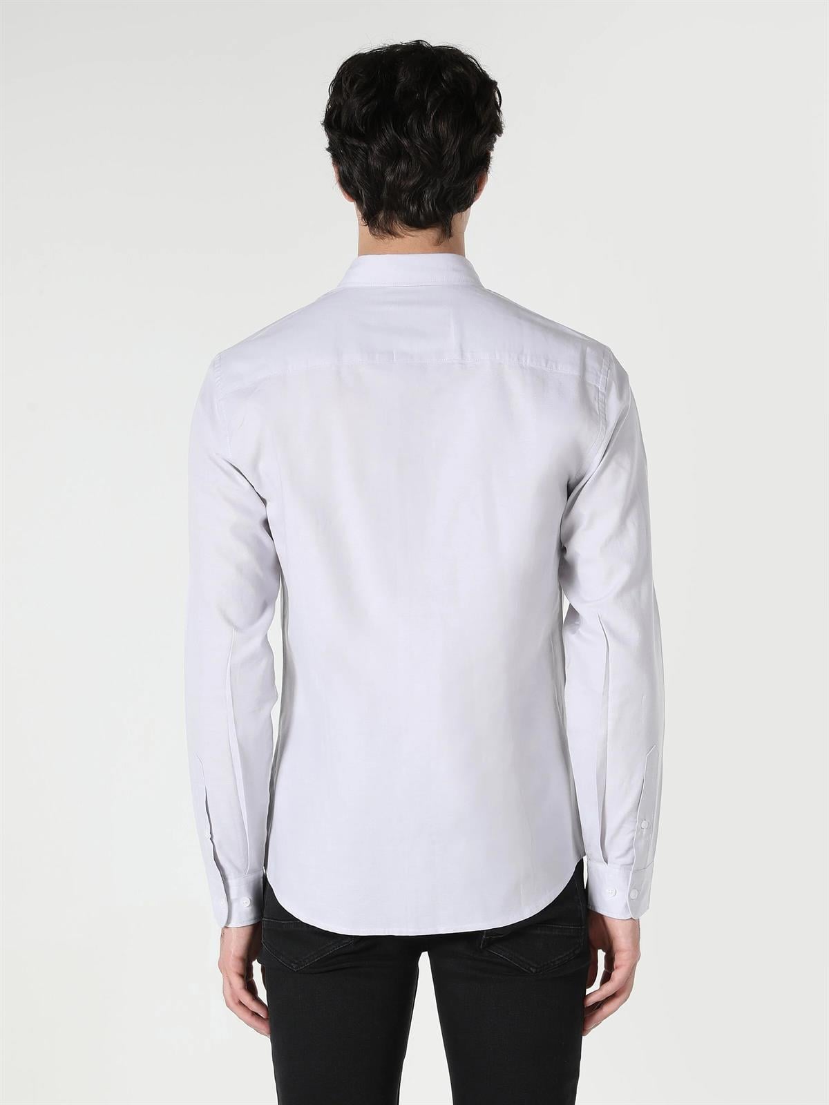 DOKUMA ÜST ERKEK UZUN KOL GÖMLEK Slim Fit