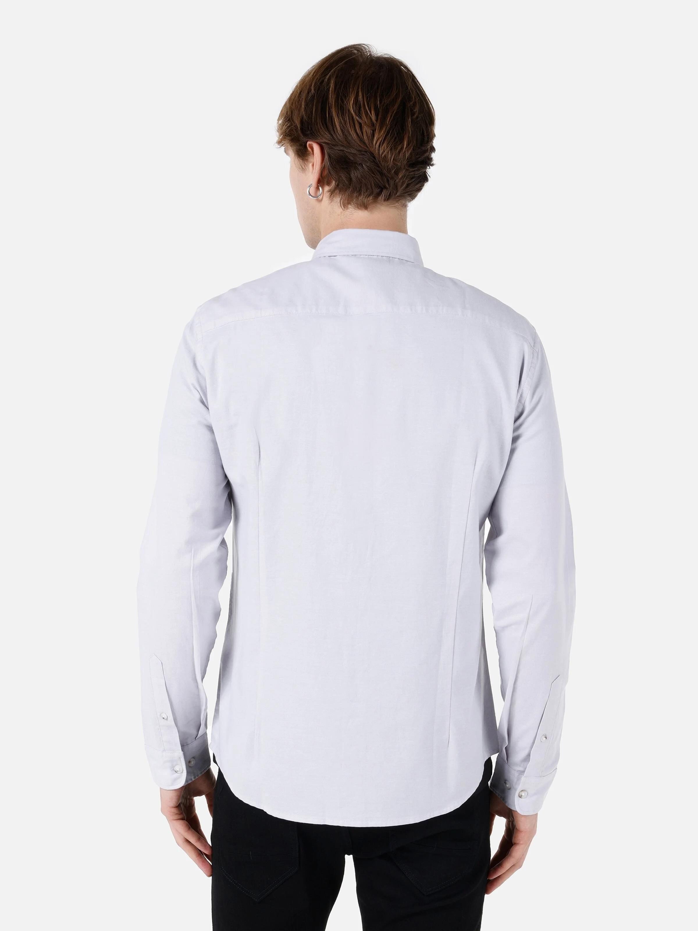 DOKUMA ÜST ERKEK UZUN KOL GÖMLEK Slim Fit