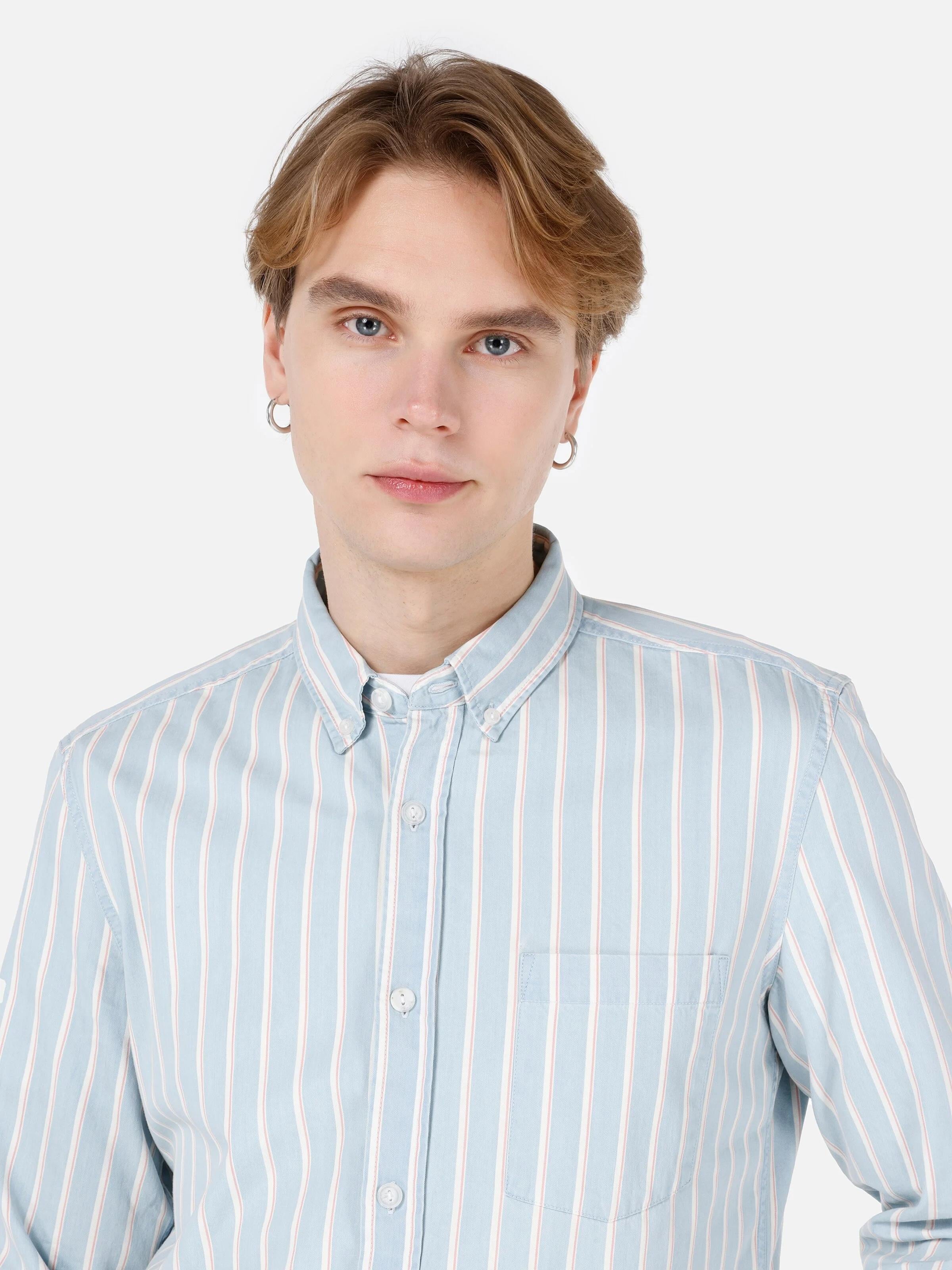 DOKUMA ÜST ERKEK UZUN KOL GÖMLEK Slim Fit