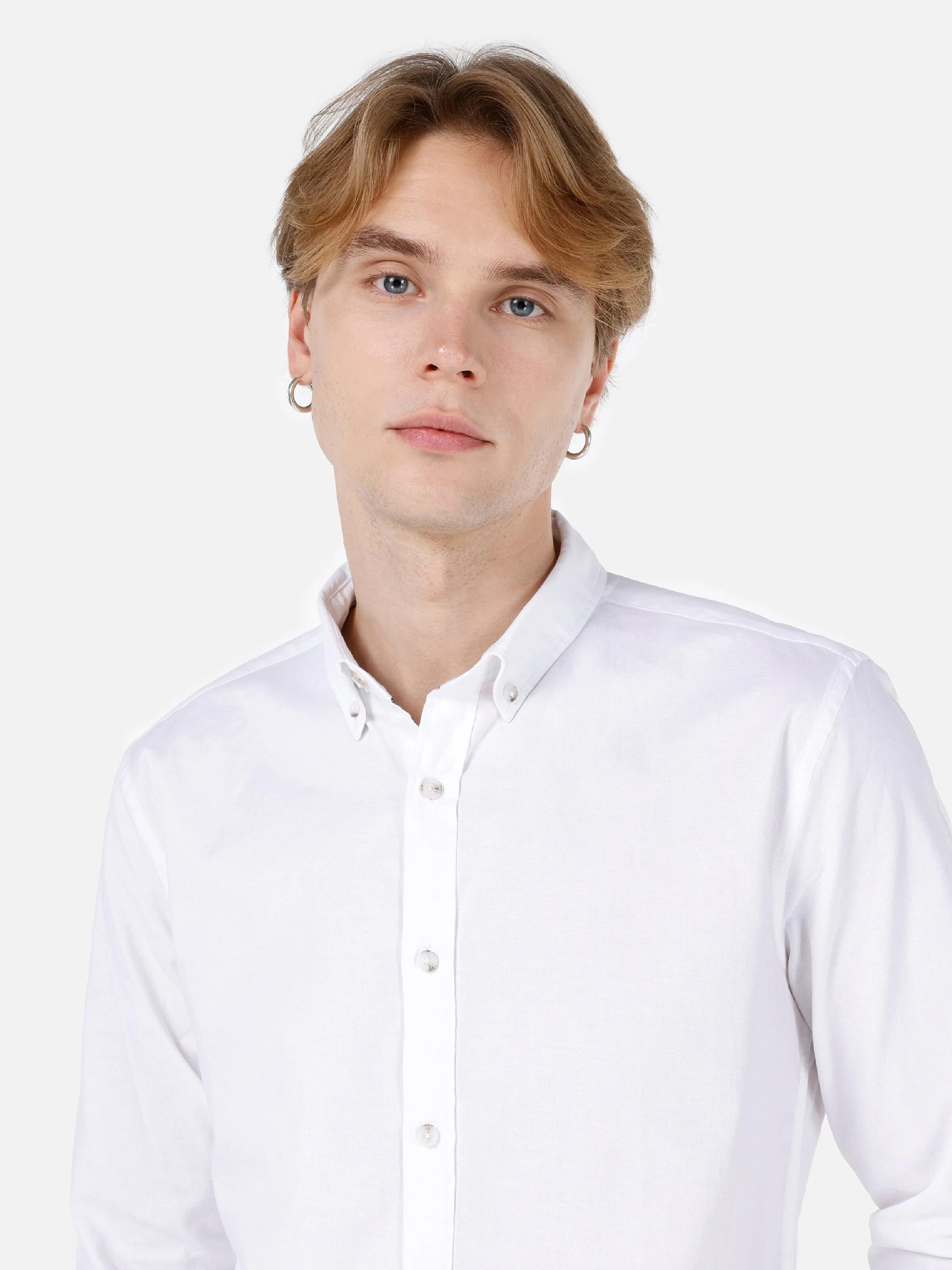 DOKUMA ÜST ERKEK UZUN KOL GÖMLEK Slim Fit