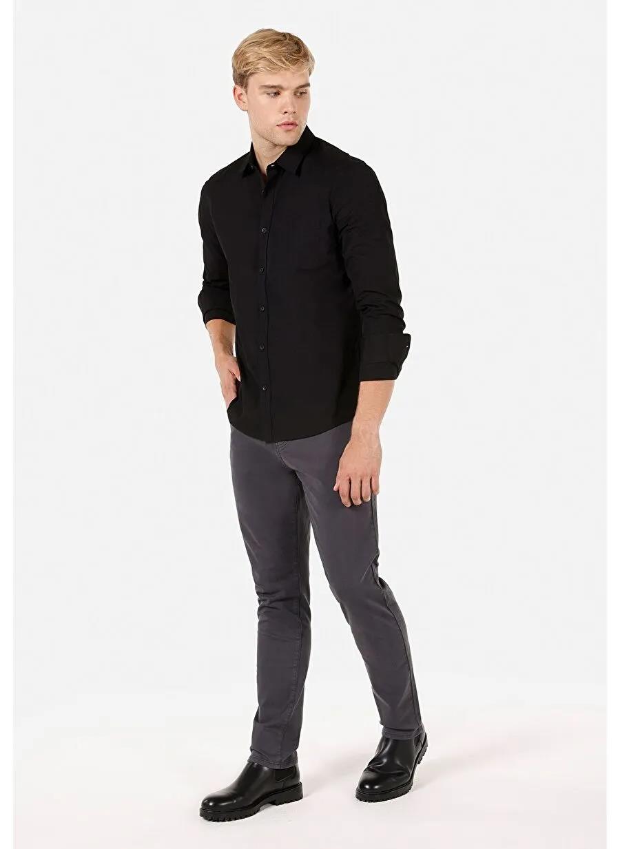 DOKUMA ÜST ERKEK UZUN KOL GÖMLEK Slim Fit
