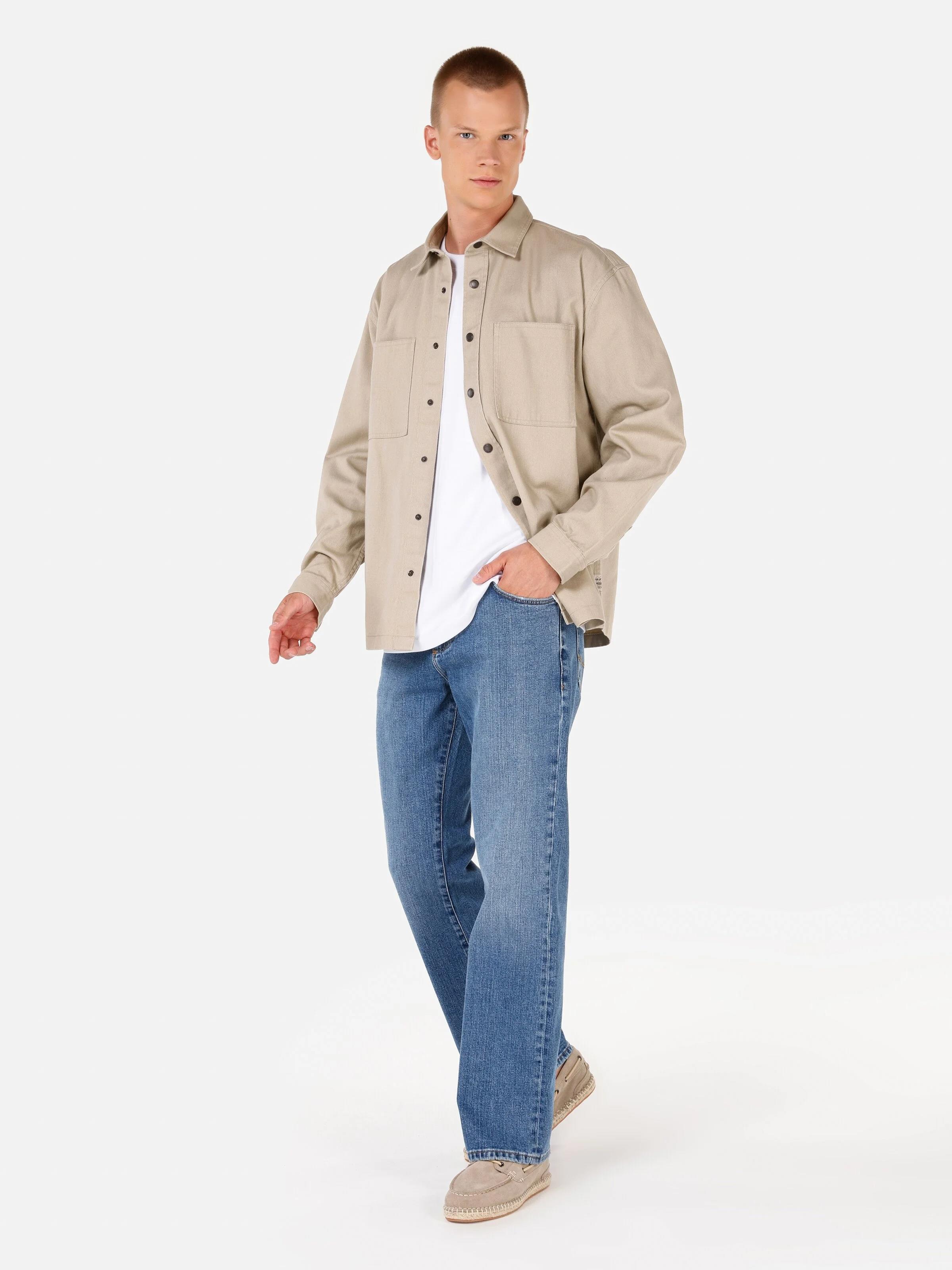 DOKUMA ÜST ERKEK UZUN KOL GÖMLEK Slim Fit
