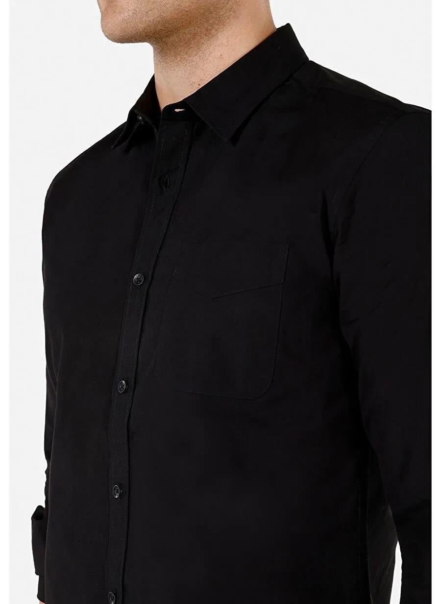 DOKUMA ÜST ERKEK UZUN KOL GÖMLEK Slim Fit