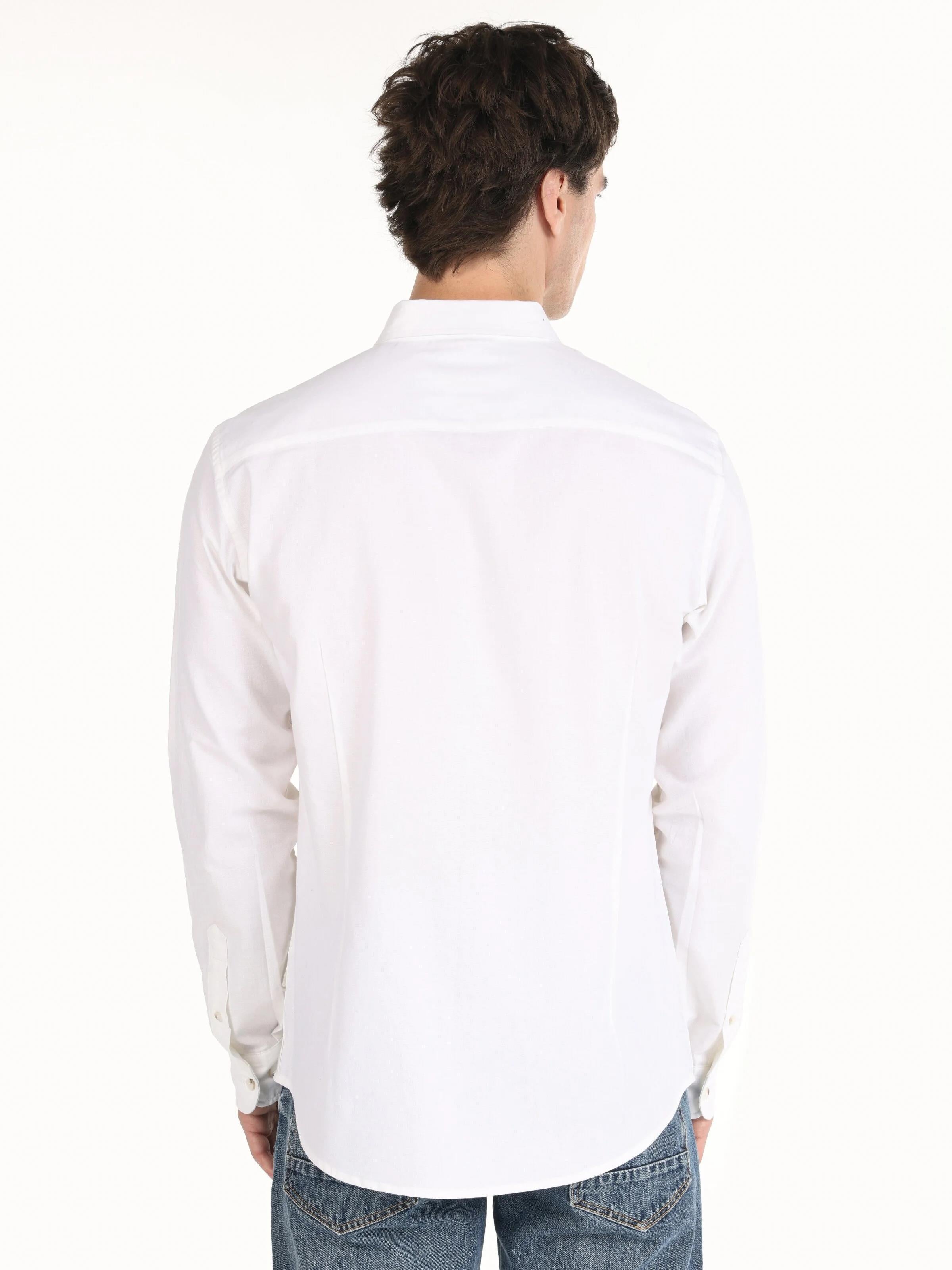 DOKUMA ÜST ERKEK UZUN KOL GÖMLEK Slim Fit