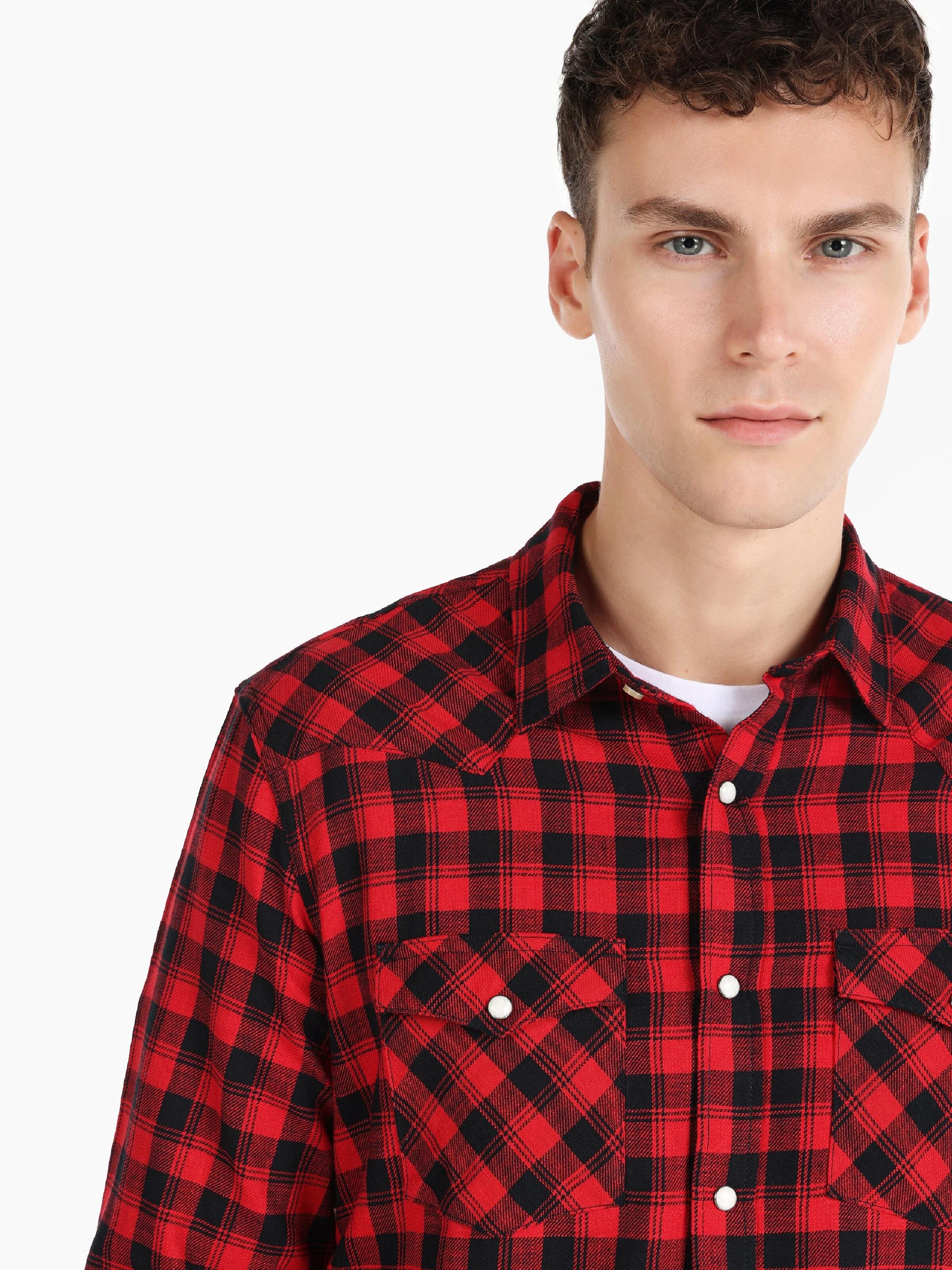 DOKUMA ÜST ERKEK UZUN KOL GÖMLEK Slim Fit