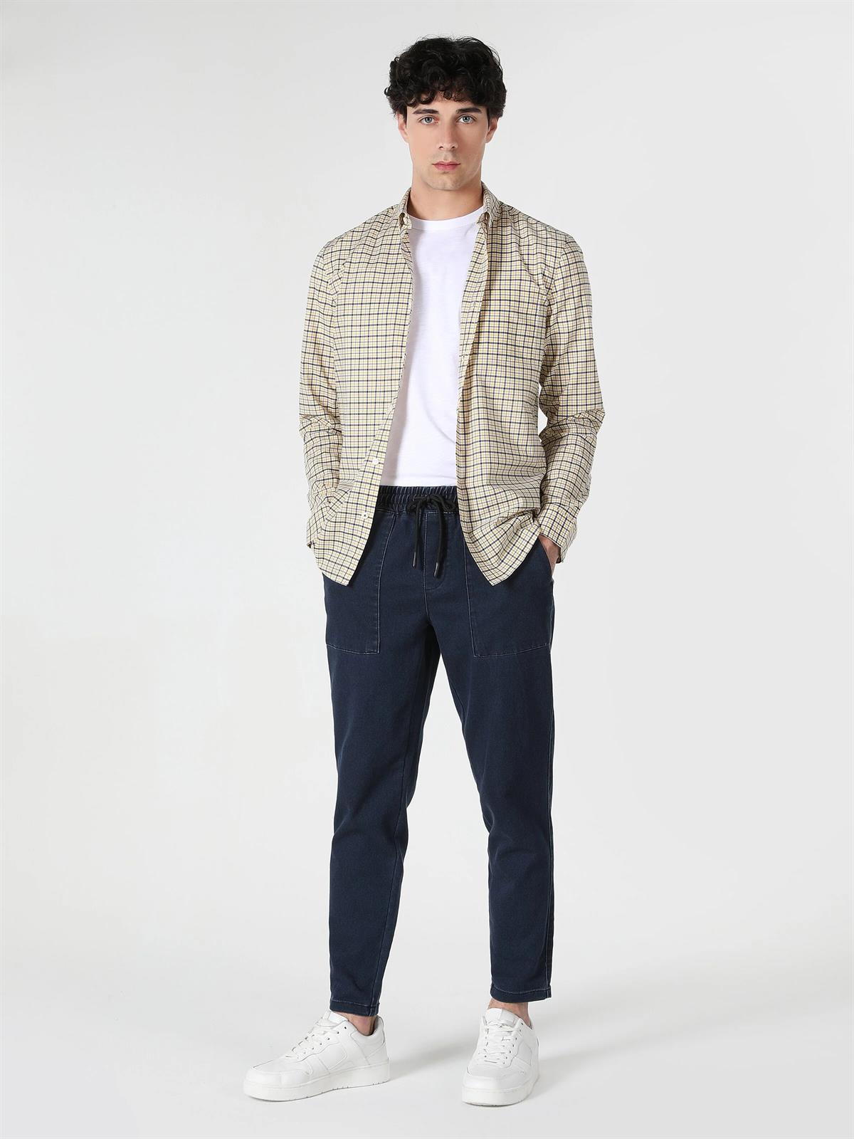 DOKUMA ÜST ERKEK UZUN KOL GÖMLEK Slim Fit