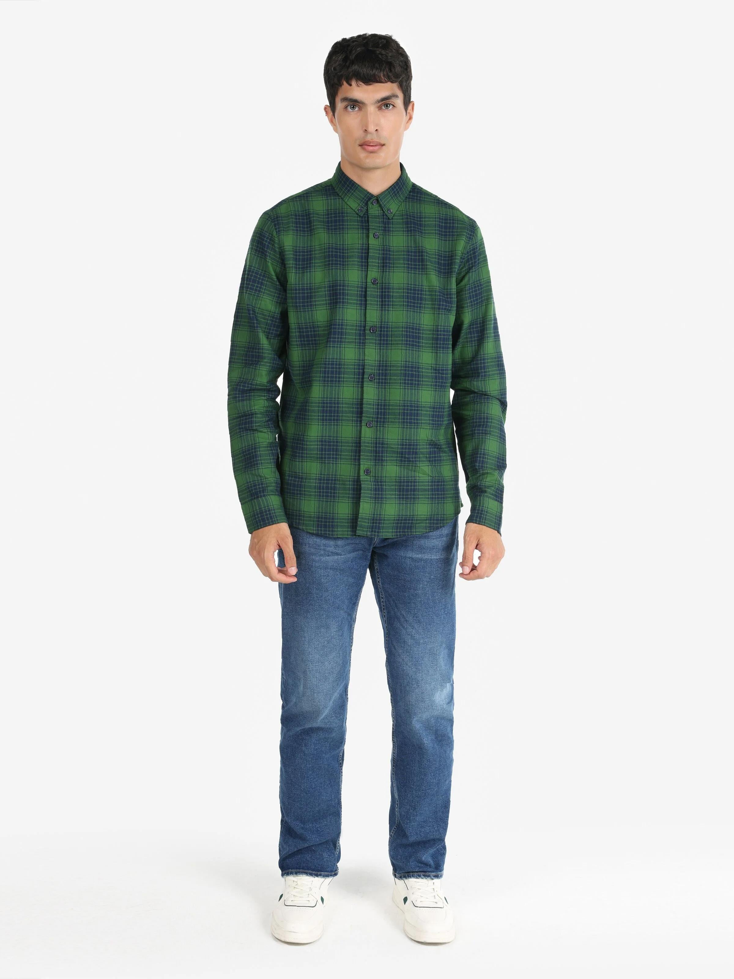 DOKUMA ÜST ERKEK UZUN KOL GÖMLEK Slim Fit