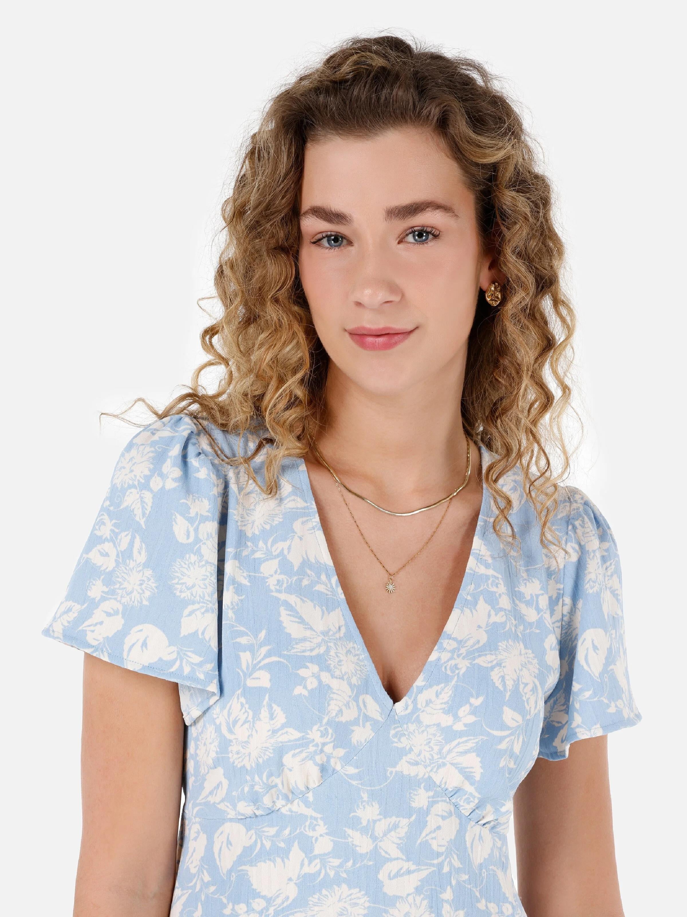 DOKUMA ÜST KADIN ELBISE Regular Fit