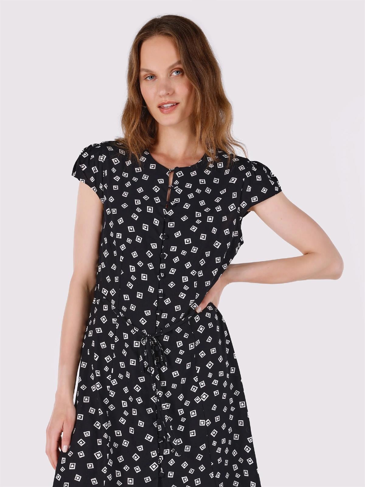 DOKUMA ÜST KADIN ELBISE Slim Fit