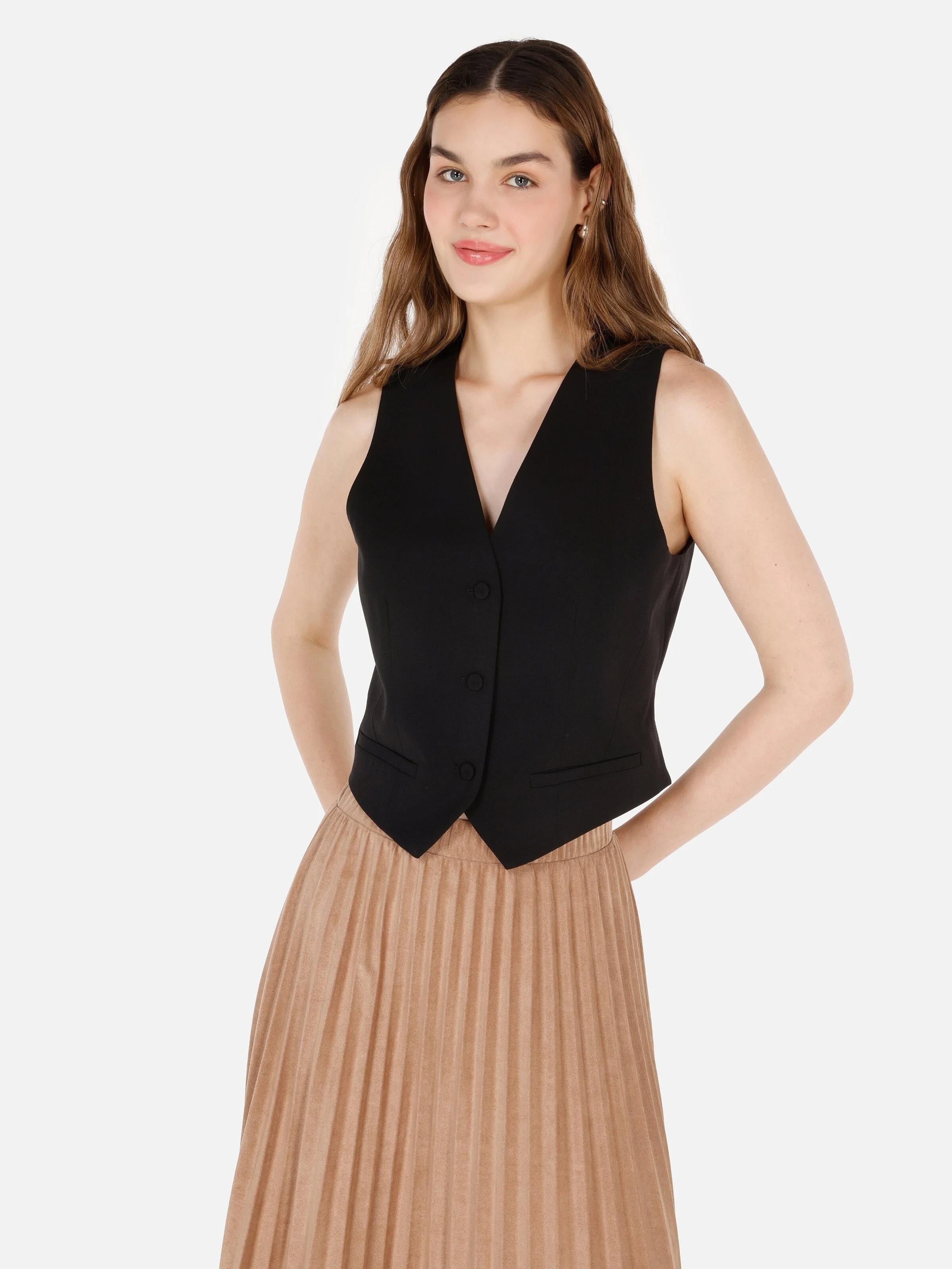 DOKUMA ÜST KADIN KISA KOL GÖMLEK Comfort Fit