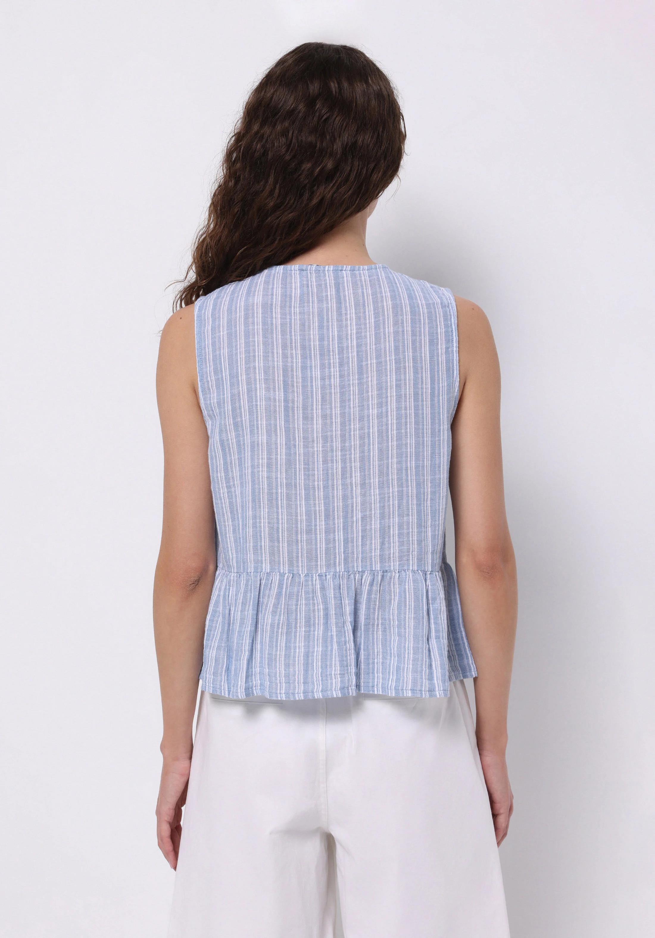 DOKUMA ÜST KADIN KISA KOL GÖMLEK Slim Fit