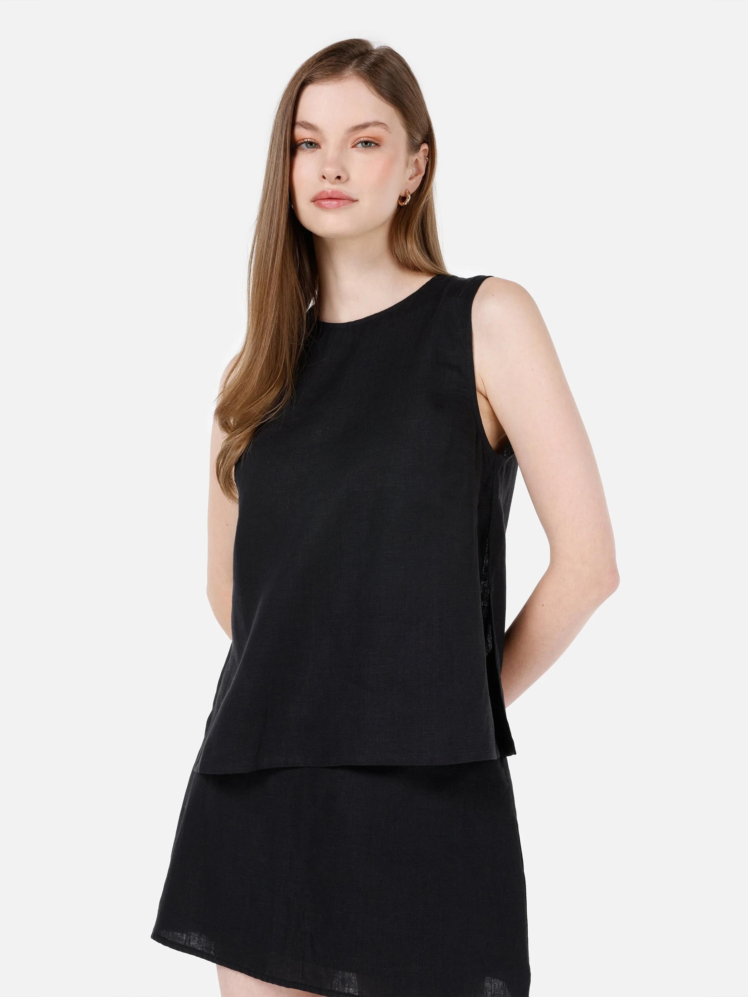 DOKUMA ÜST KADIN KISA KOL GÖMLEK Slim Fit