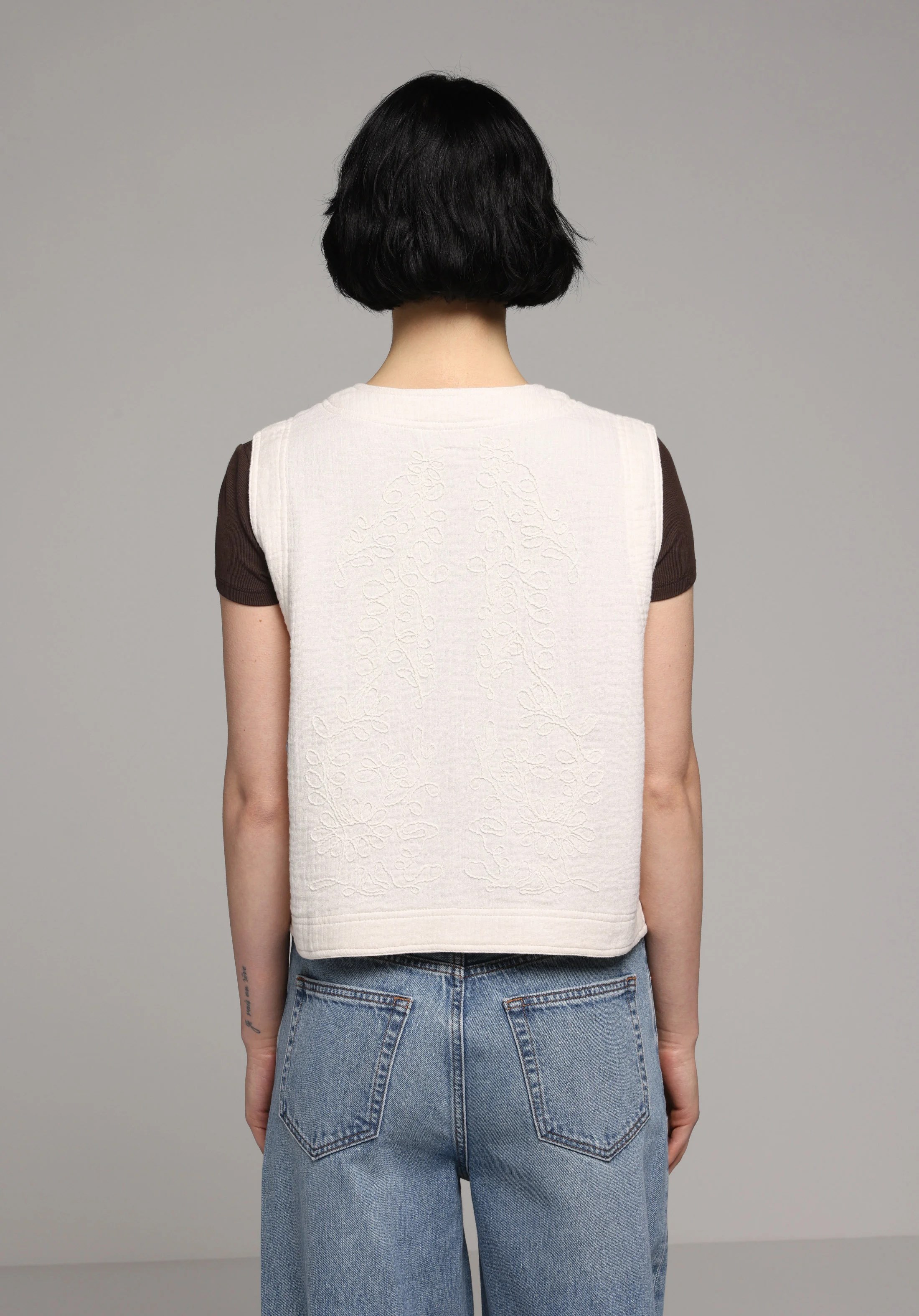 DOKUMA ÜST KADIN YELEK Fashion Fit