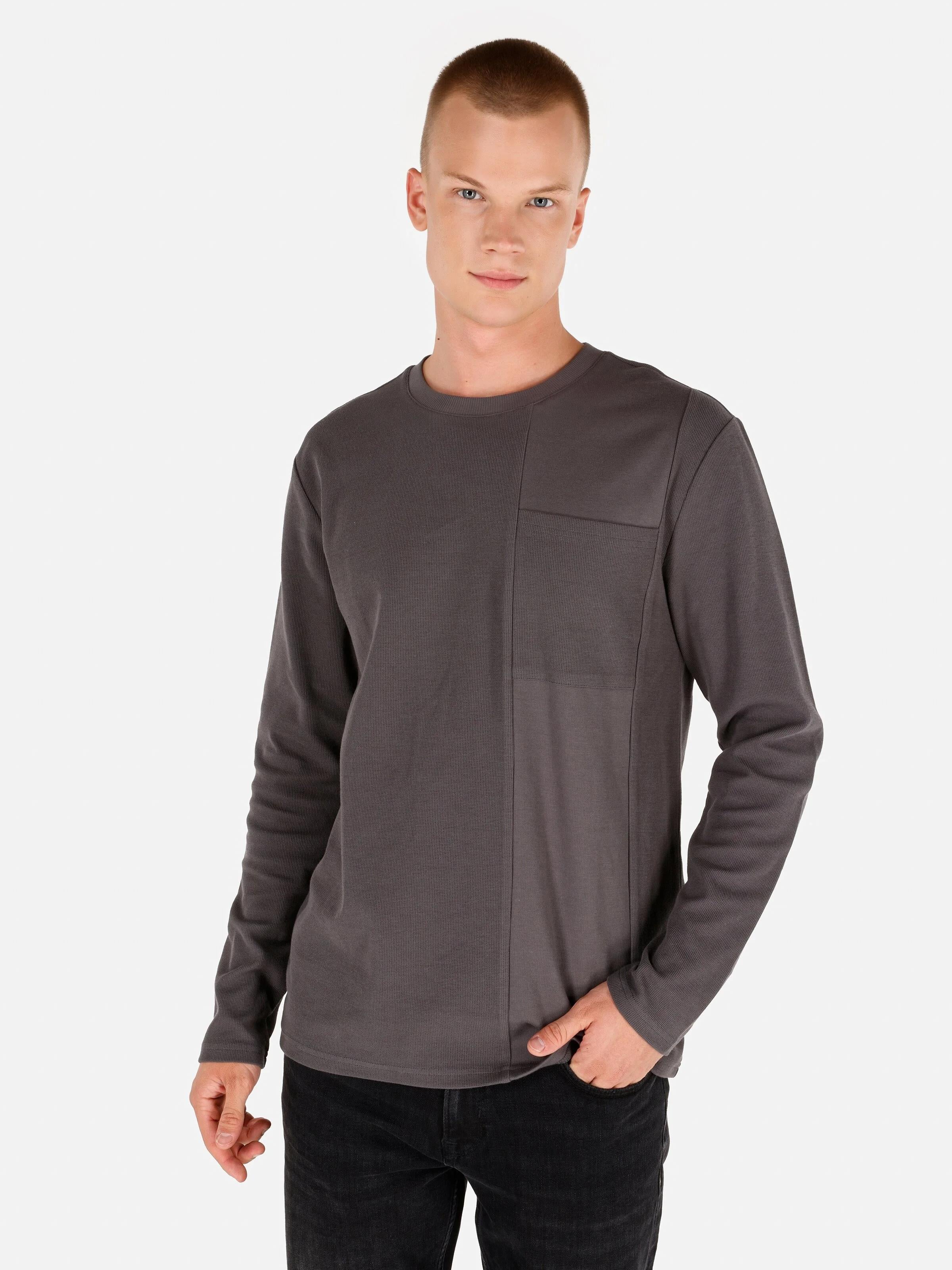 ÖRME ERKEK UZUN KOL T-SHIRT Regular Fit