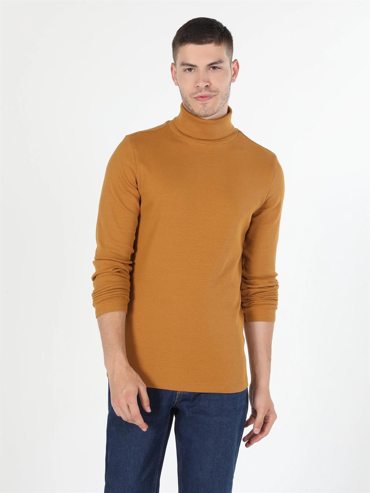 ÖRME ERKEK UZUN KOL T-SHIRT Slim Fit