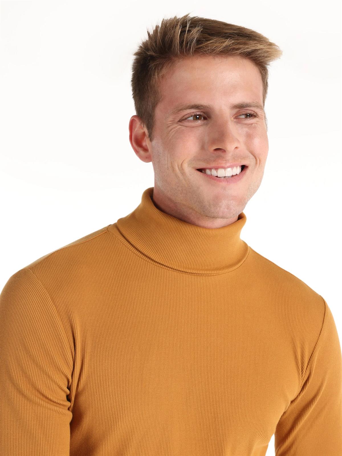 ÖRME ERKEK UZUN KOL T-SHIRT Slim Fit