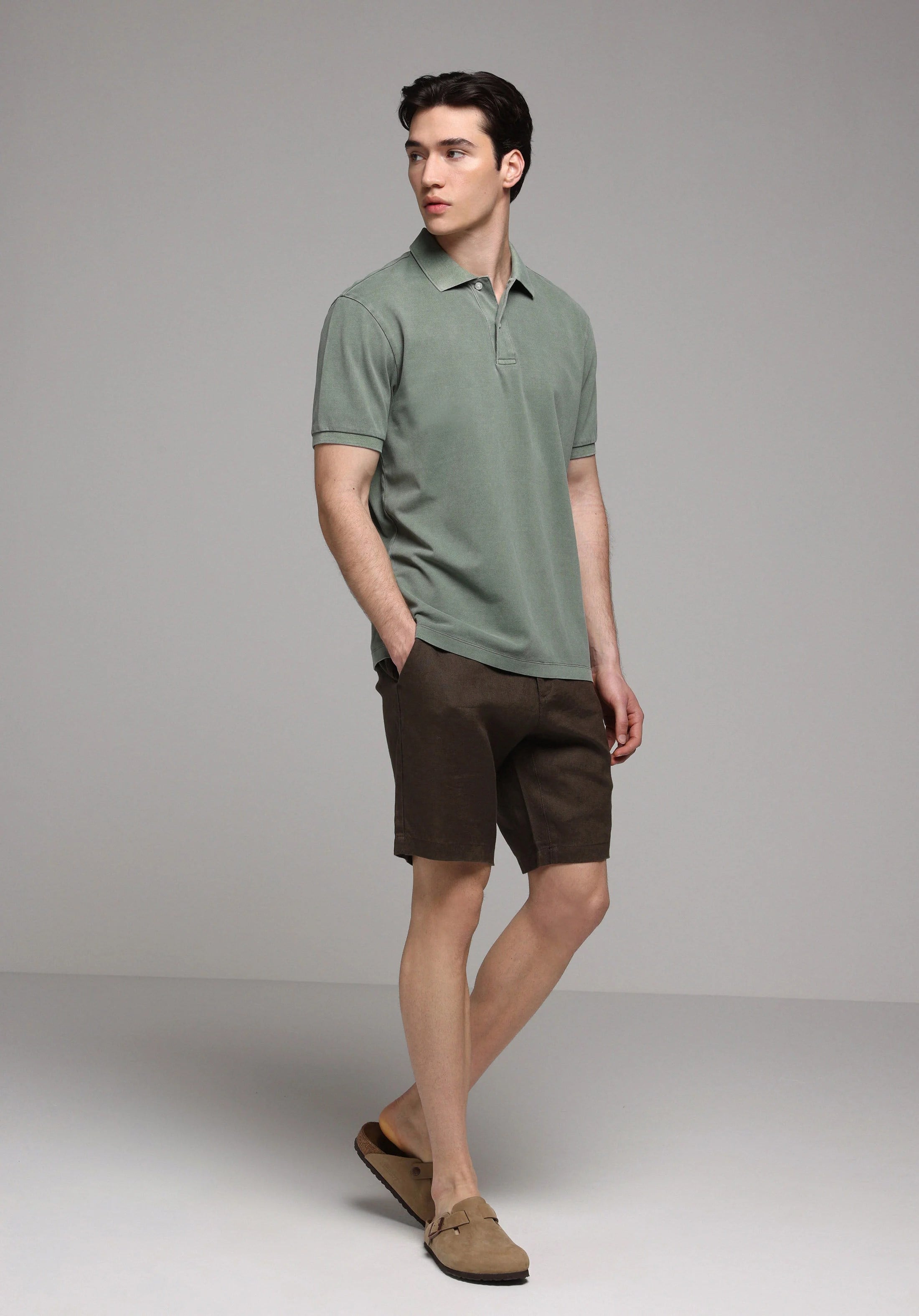 ÖRME ERKEK YAKALI KISA KOL T-SHIRT Regular Fit