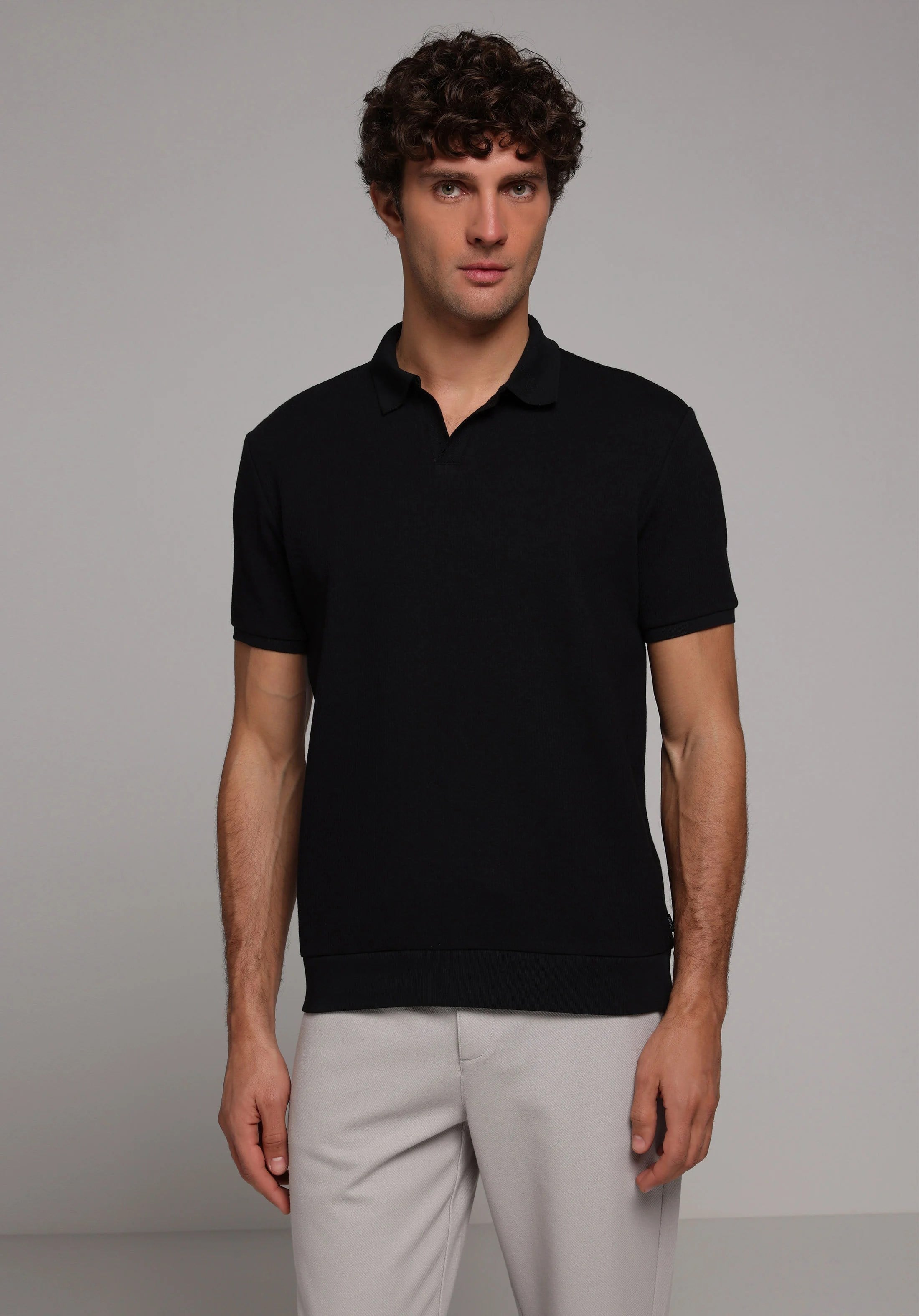 ÖRME ERKEK YAKALI KISA KOL T-SHIRT Regular Fit