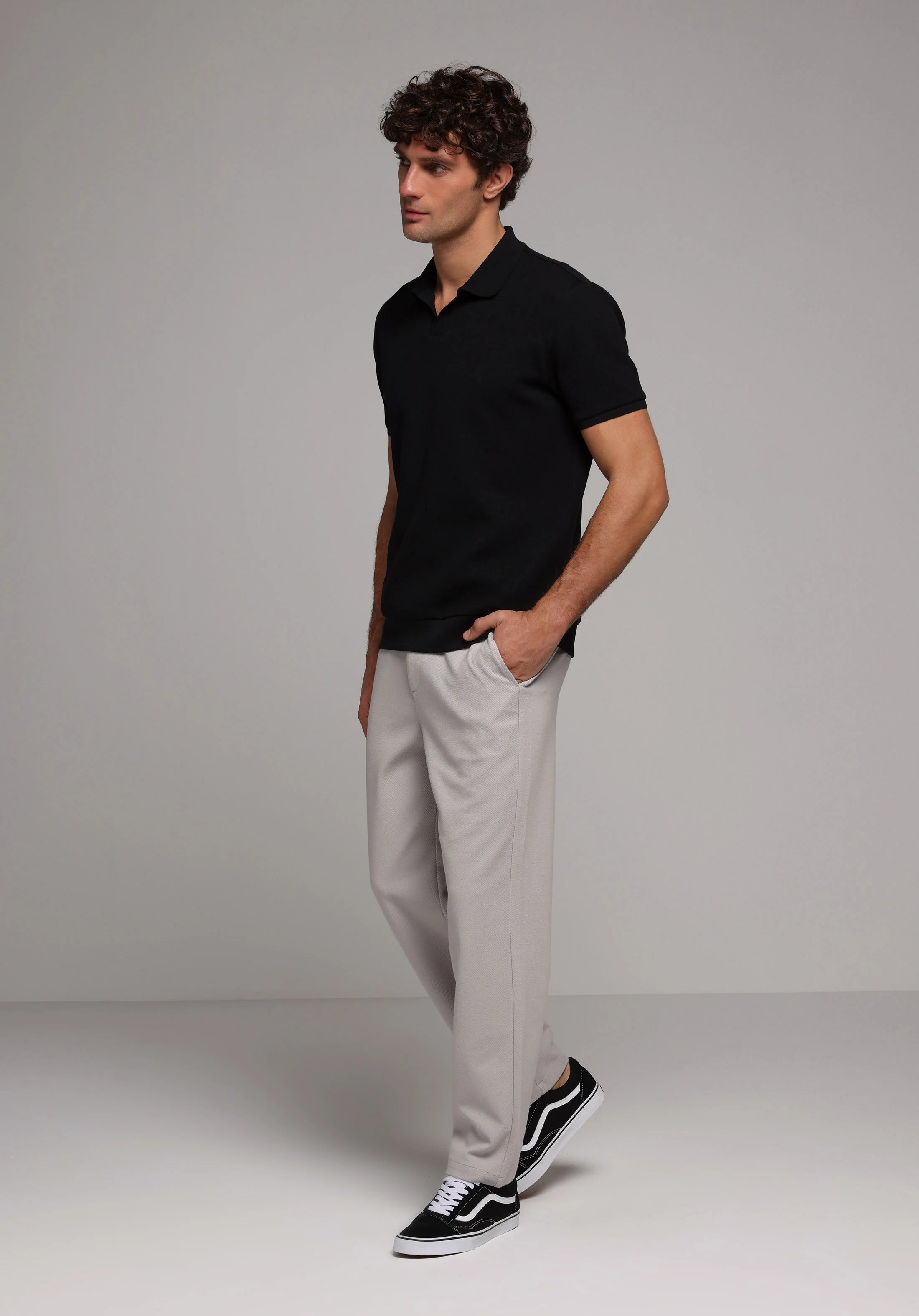 ÖRME ERKEK YAKALI KISA KOL T-SHIRT Regular Fit