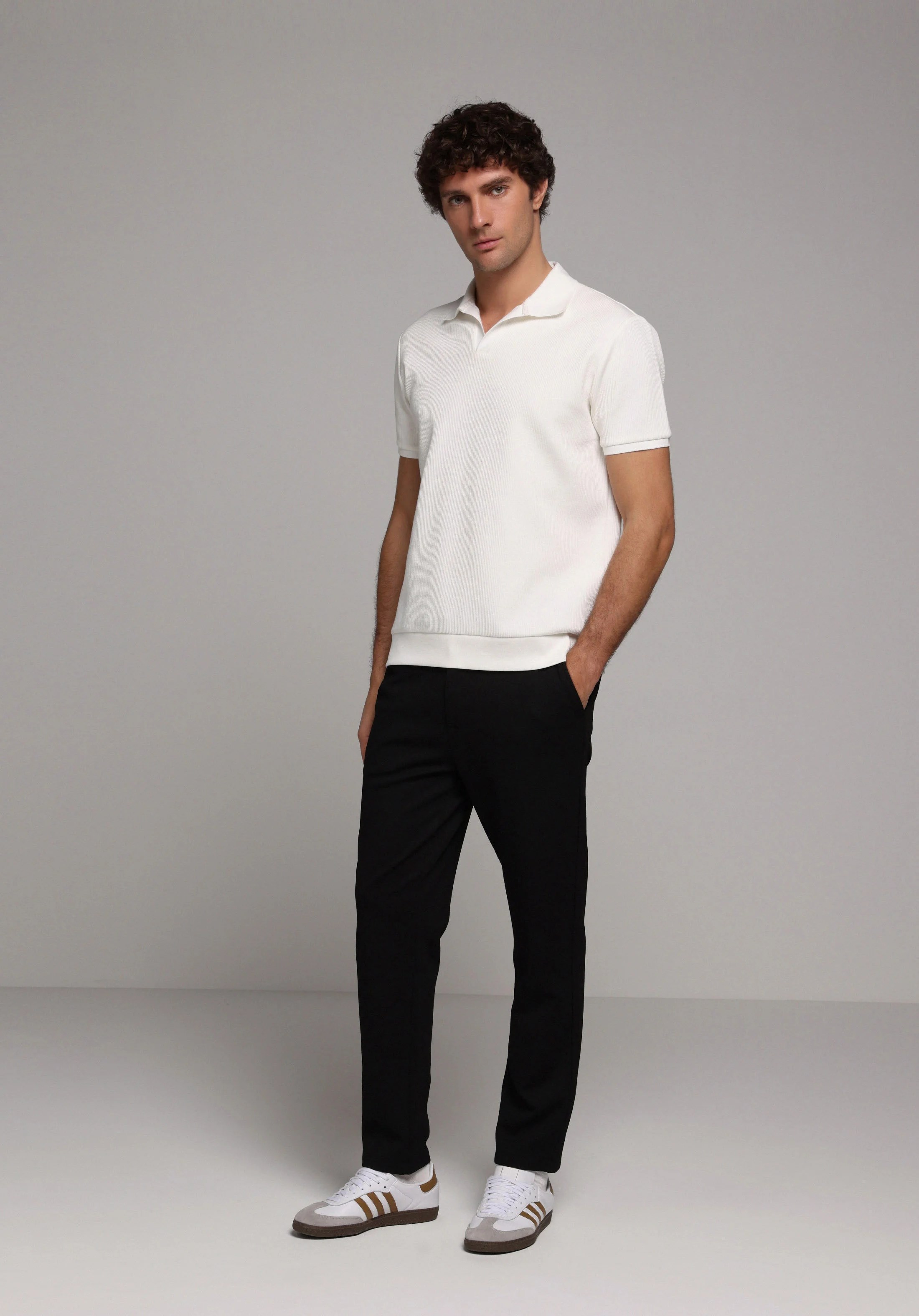 ÖRME ERKEK YAKALI KISA KOL T-SHIRT Regular Fit