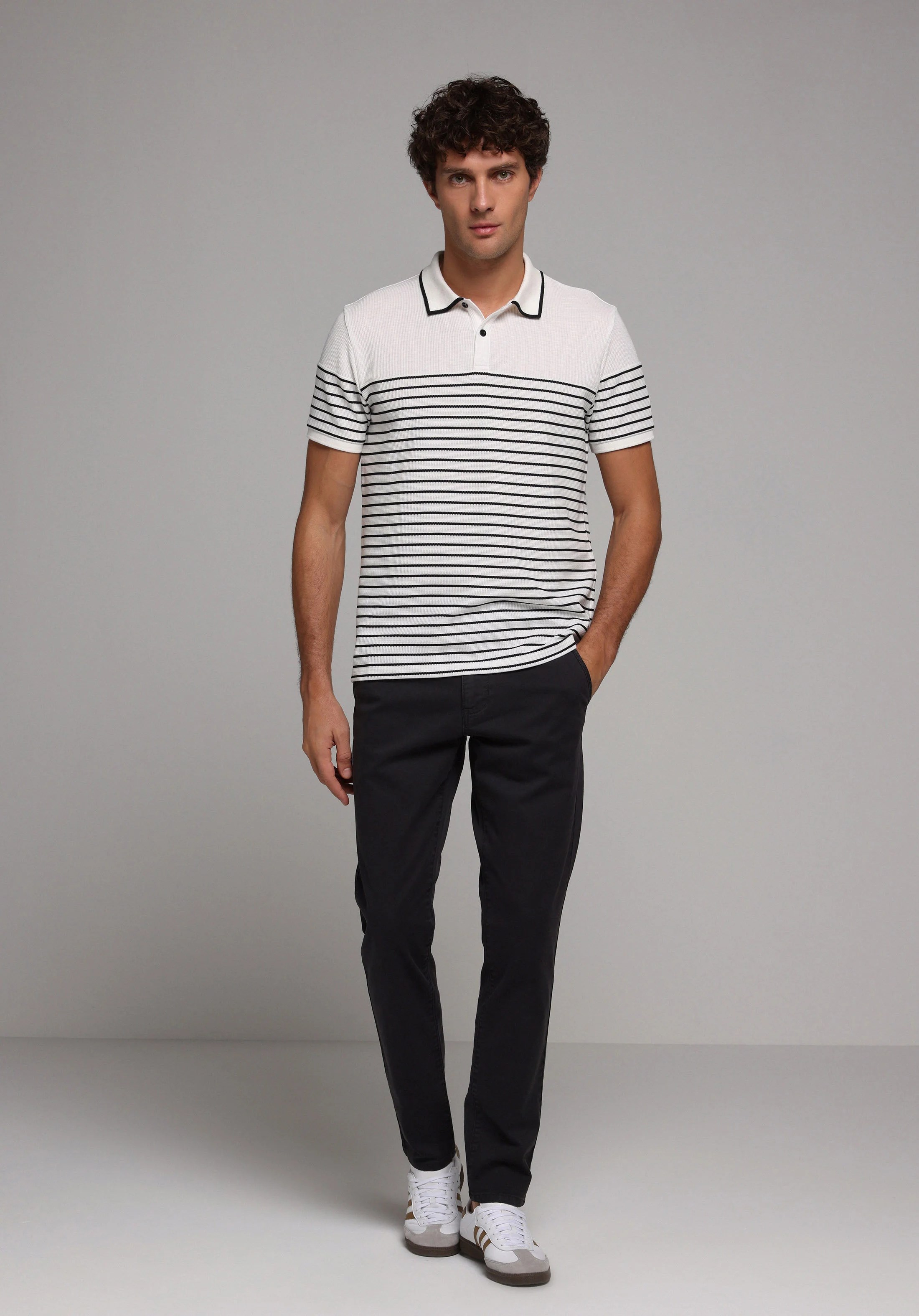 ÖRME ERKEK YAKALI KISA KOL T-SHIRT Regular Fit