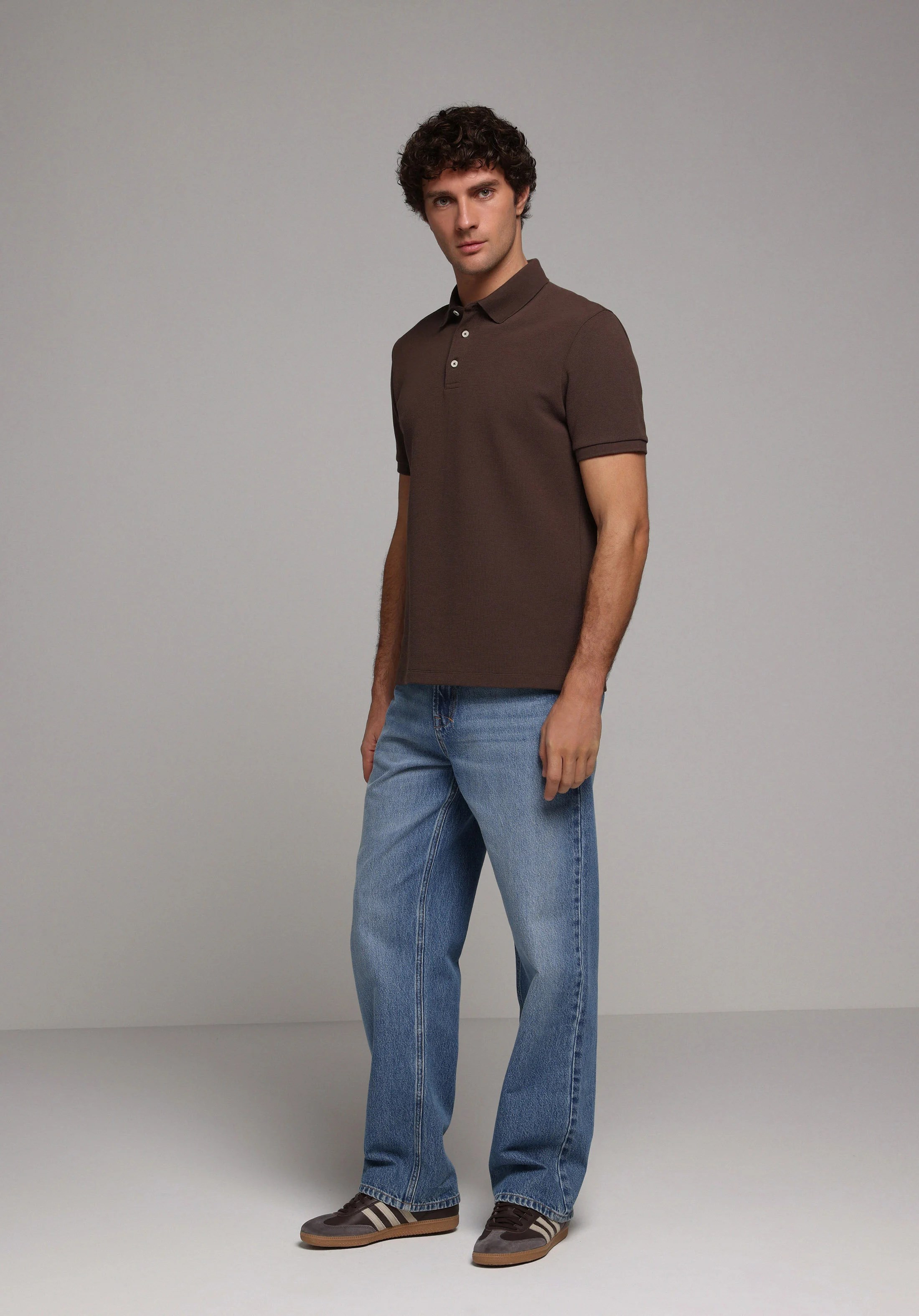 ÖRME ERKEK YAKALI KISA KOL T-SHIRT Regular Fit