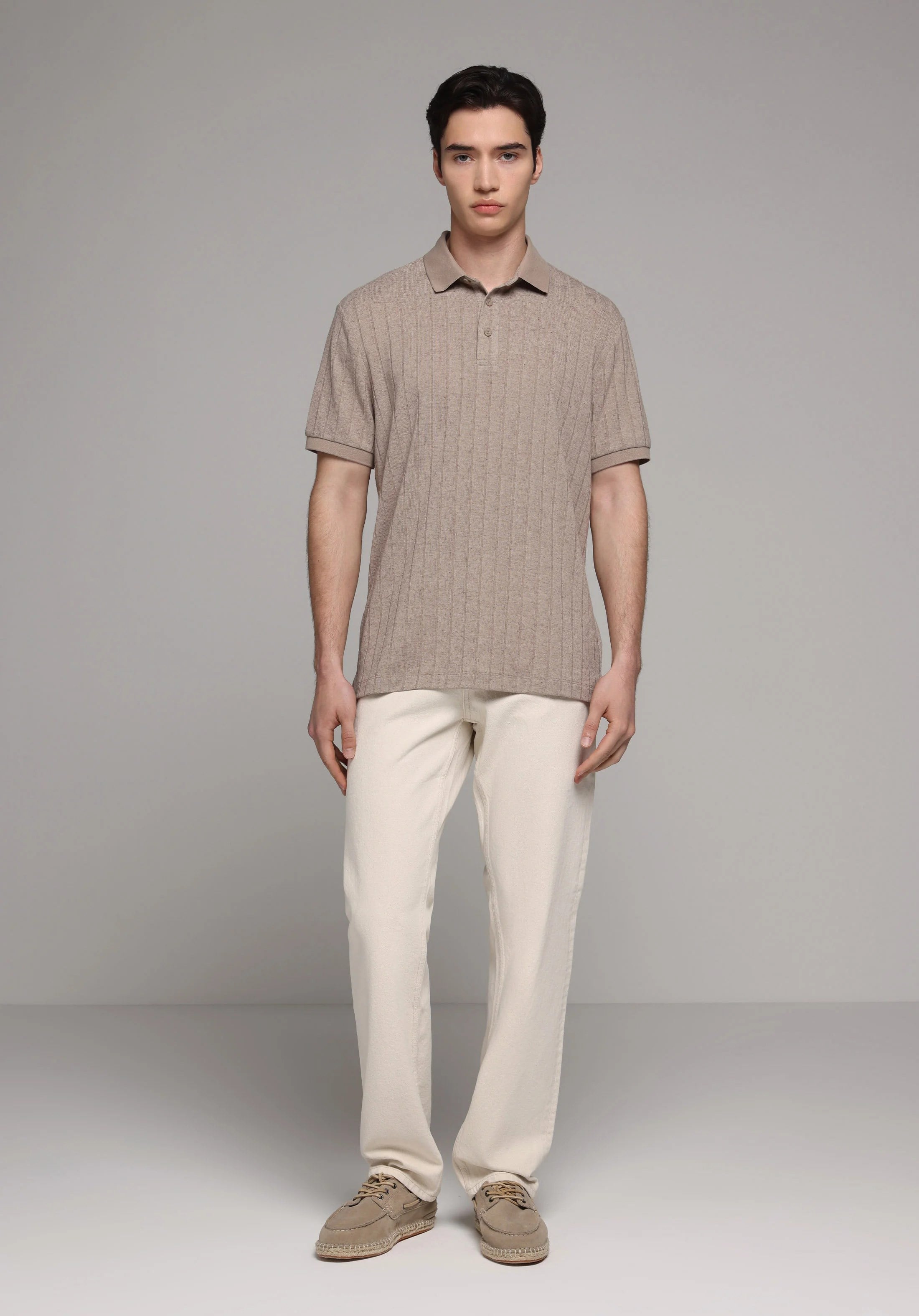 ÖRME ERKEK YAKALI KISA KOL T-SHIRT Regular Fit