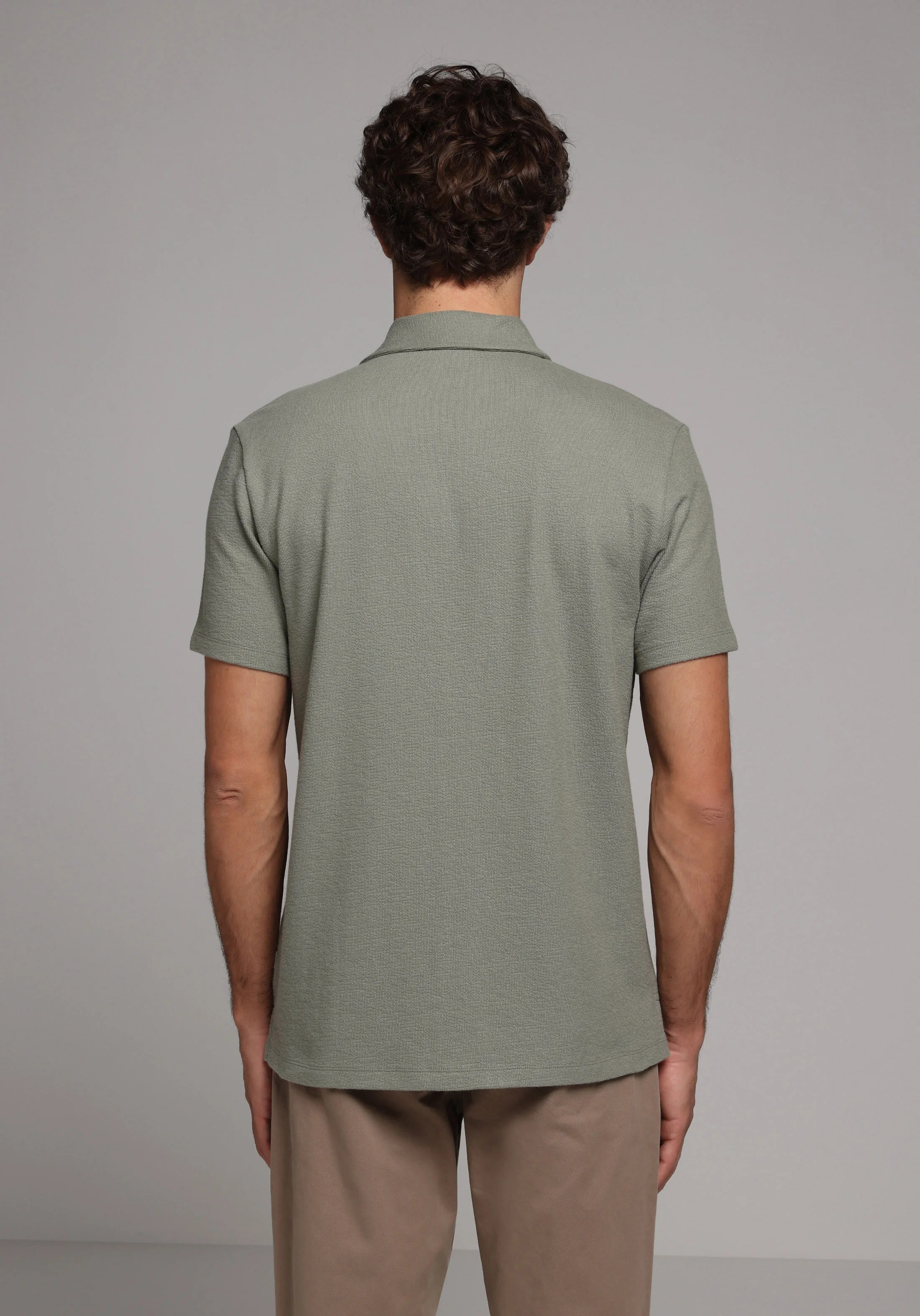ÖRME ERKEK YAKALI KISA KOL T-SHIRT Regular Fit