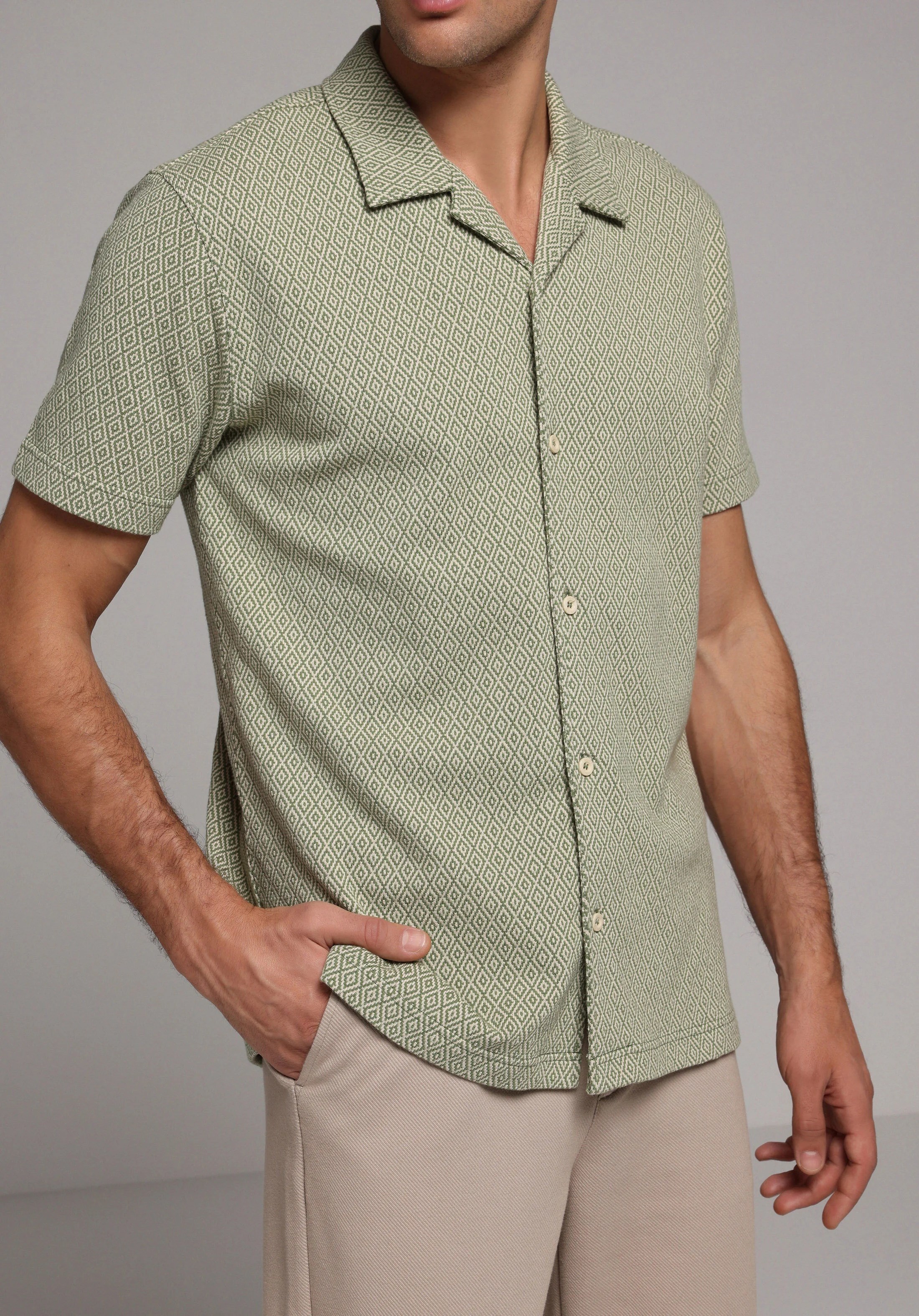 ÖRME ERKEK YAKALI KISA KOL T-SHIRT Regular Fit