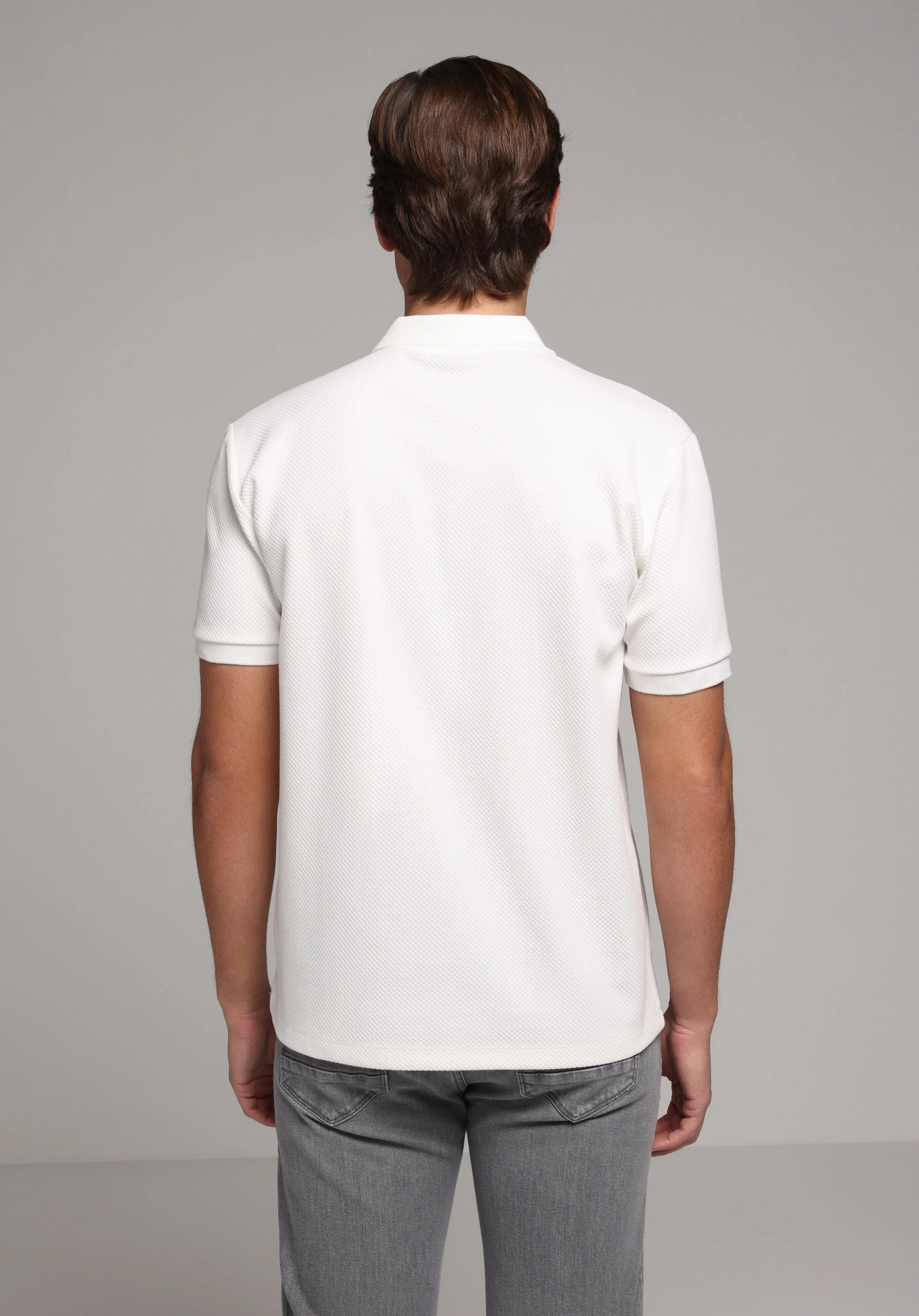 ÖRME ERKEK YAKALI KISA KOL T-SHIRT Regular Fit