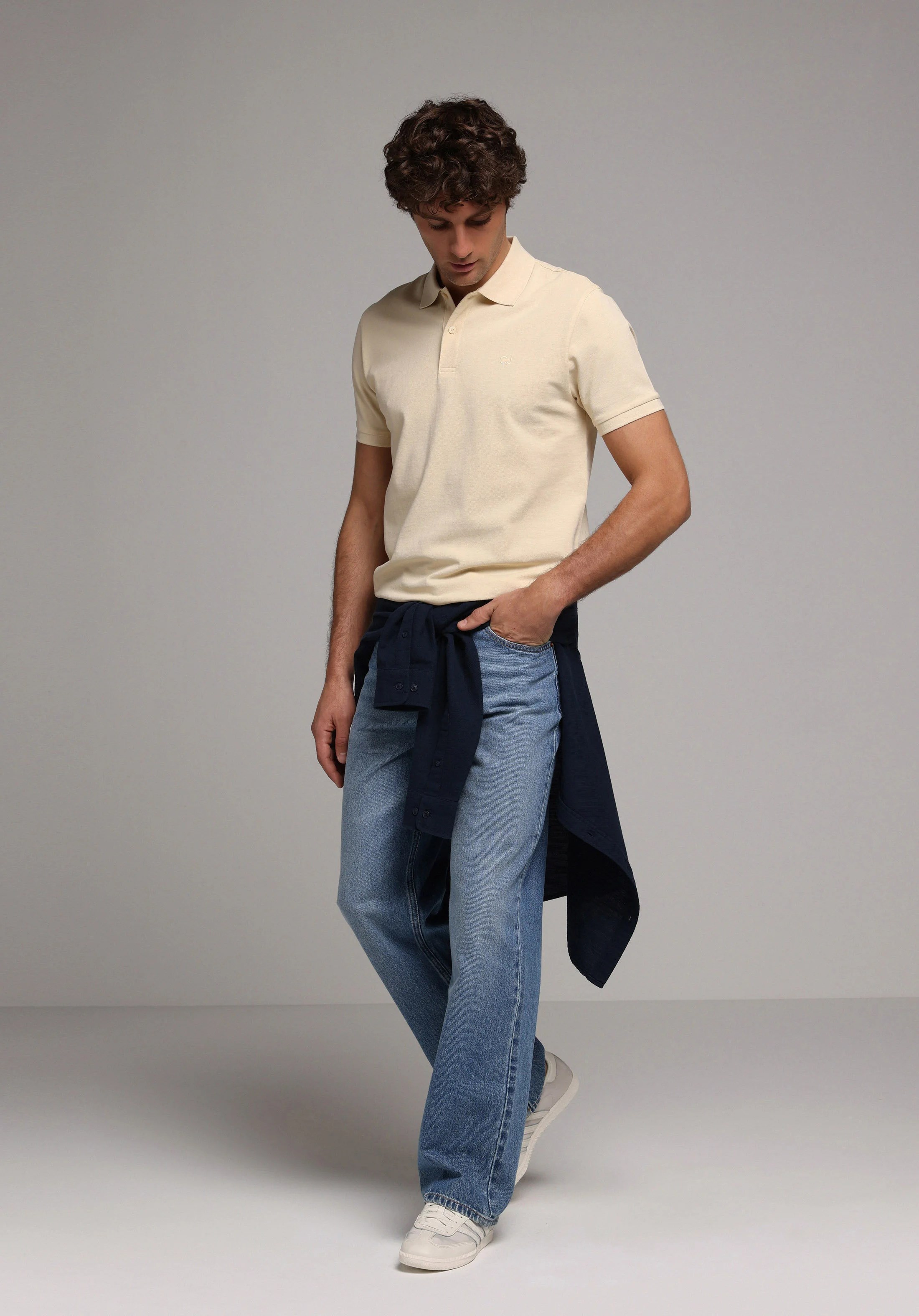 ÖRME ERKEK YAKALI KISA KOL T-SHIRT Regular Fit
