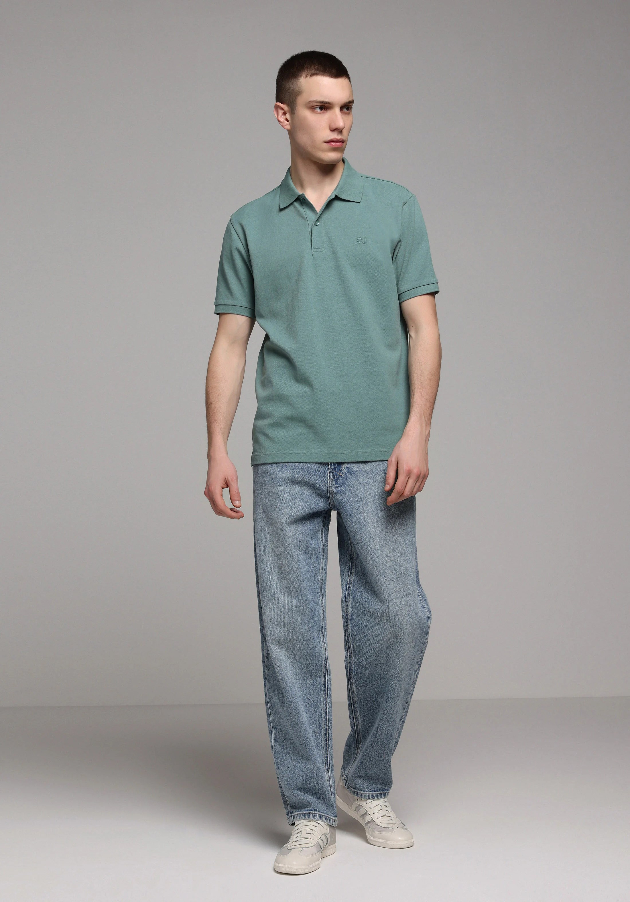 ÖRME ERKEK YAKALI KISA KOL T-SHIRT Regular Fit